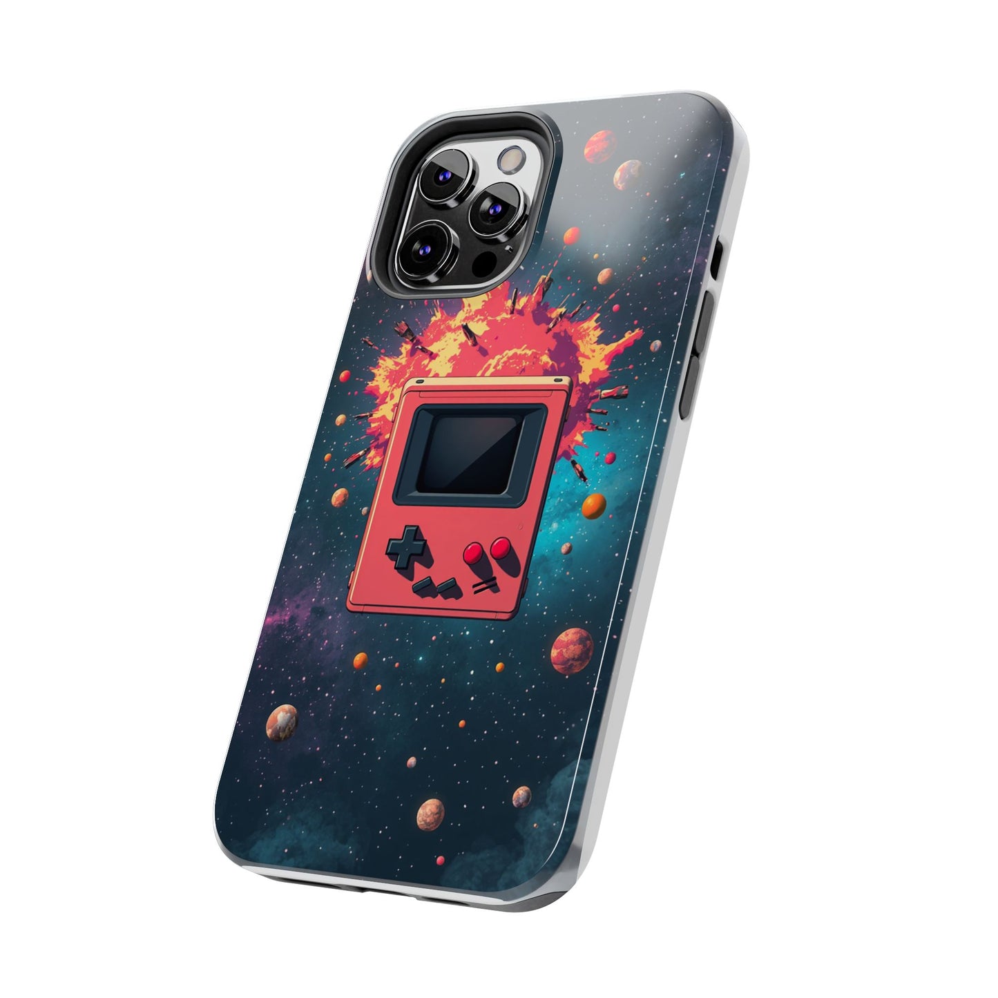 Retro Gaming Tough Phone Case - Space Adventure Design