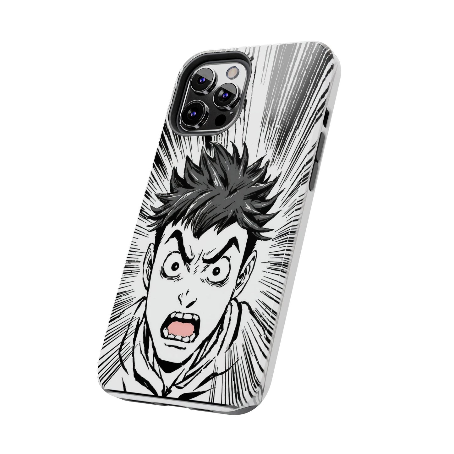 Intense Graphic Phone Case - Tough Design for Anime Fans