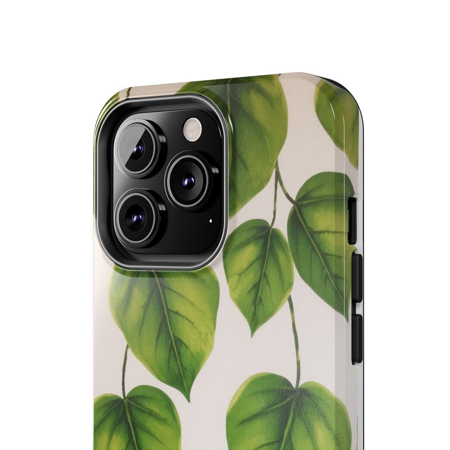 Tough Phone Cases with Green Leaf Design | Eco-Friendly Protection for Nature Lovers