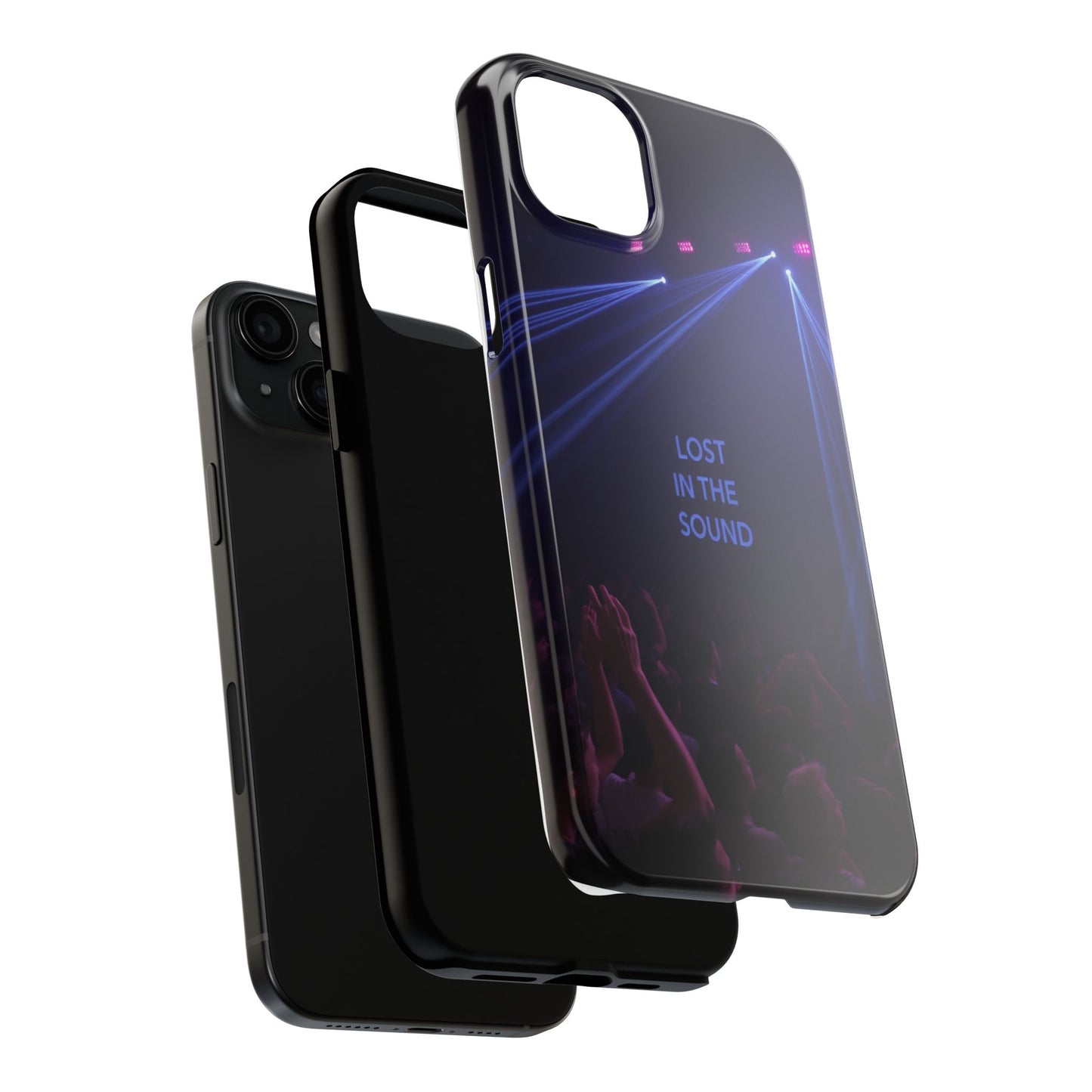 Vibrant Tough Phone Case - 'Lost in the Sound' Design for Music Lovers