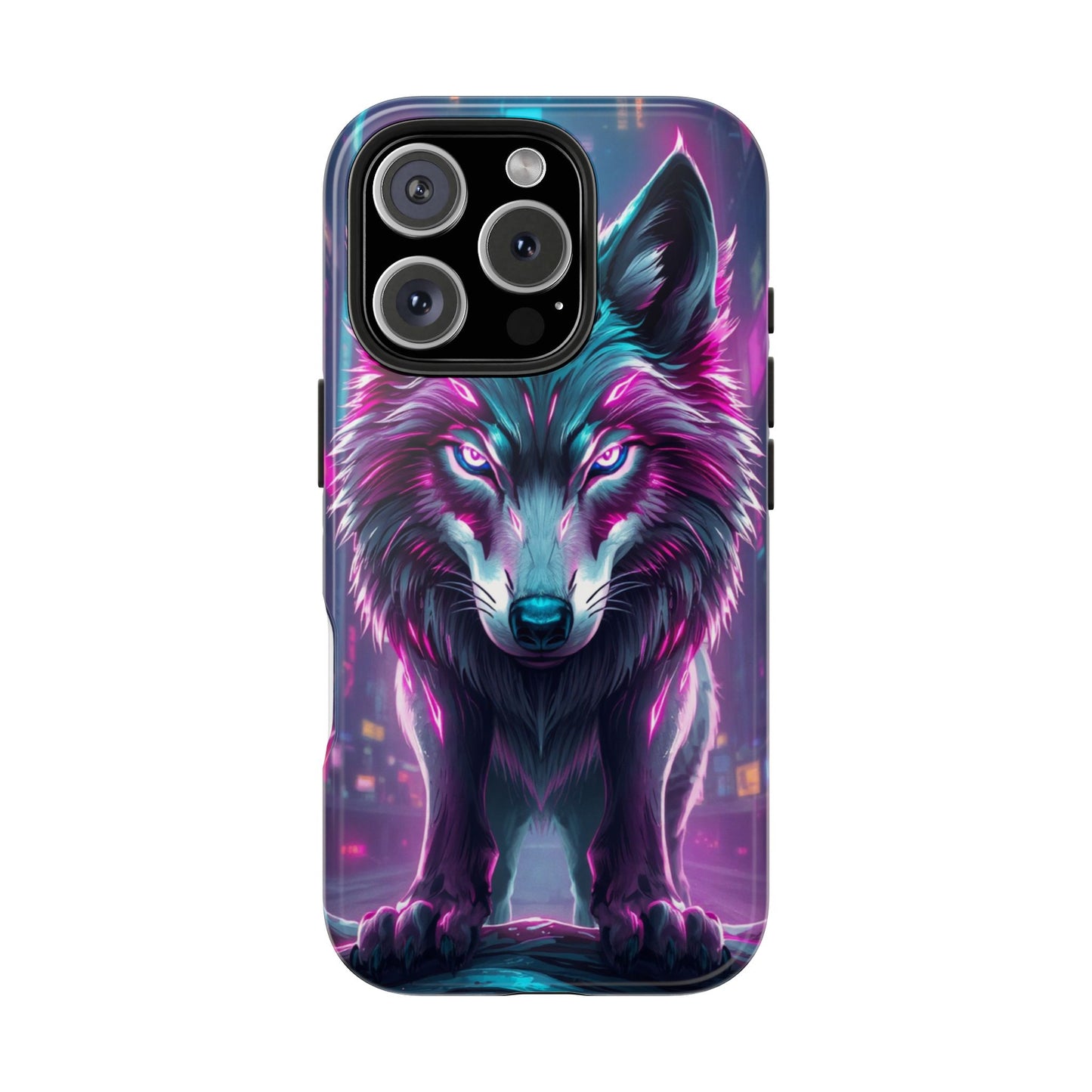 Fierce Wolf Phone Case - Tough & Vibrant Design for Animal Lovers