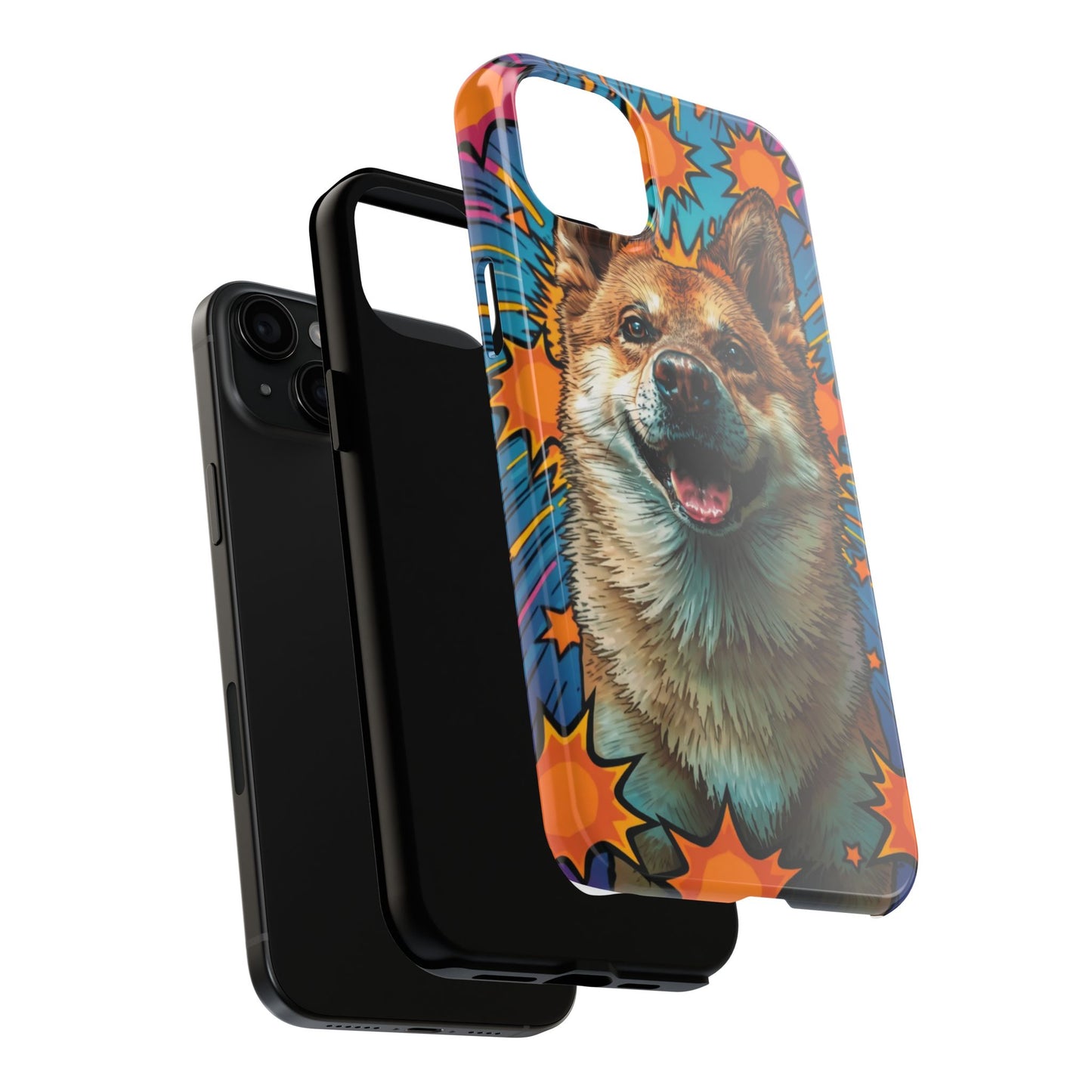 Vibrant Corgi Tough Phone Case - Fun Design for Pet Lovers