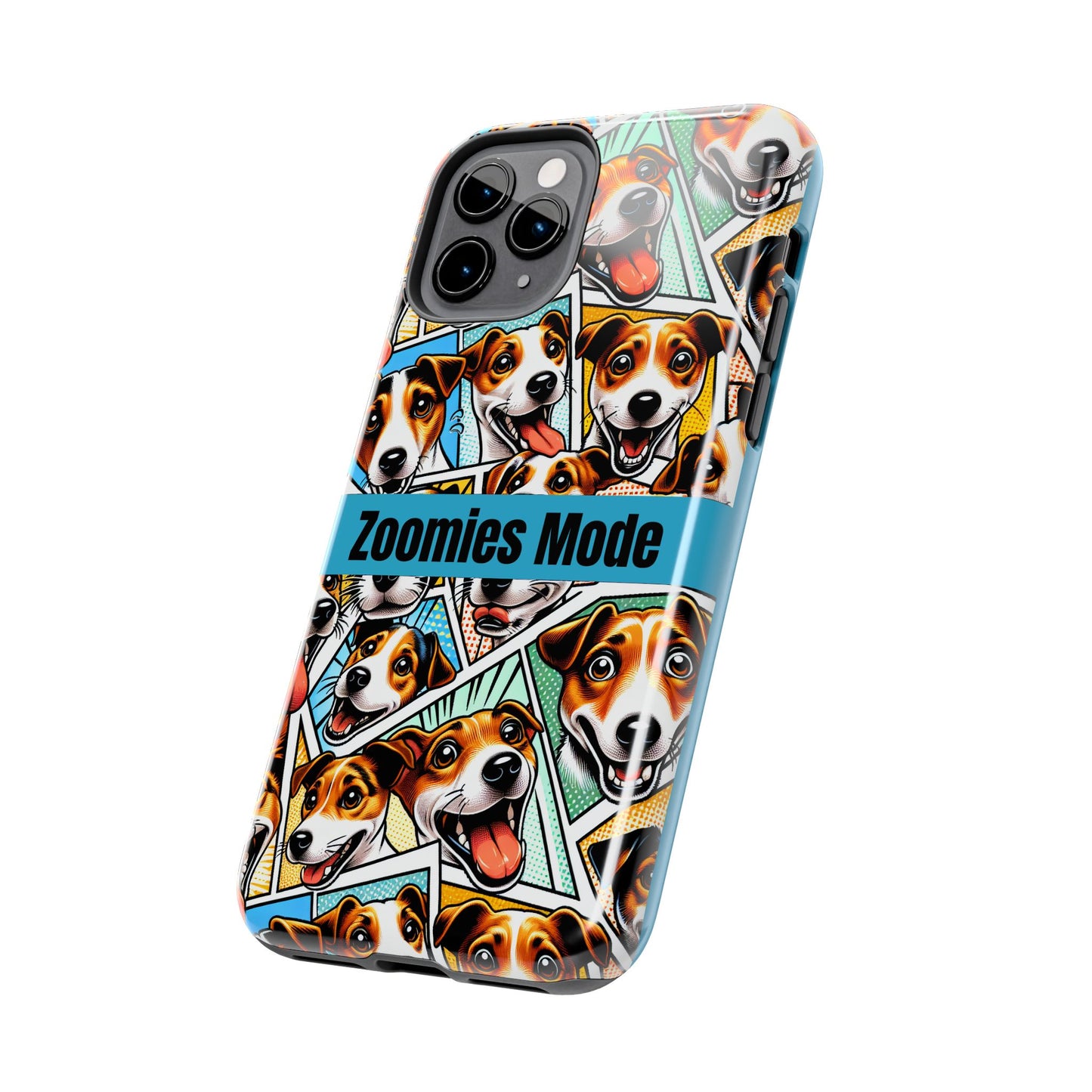 Zoomies Mode Jack Russell Tough Phone Case - Fun Dog Design Case for iPhone
