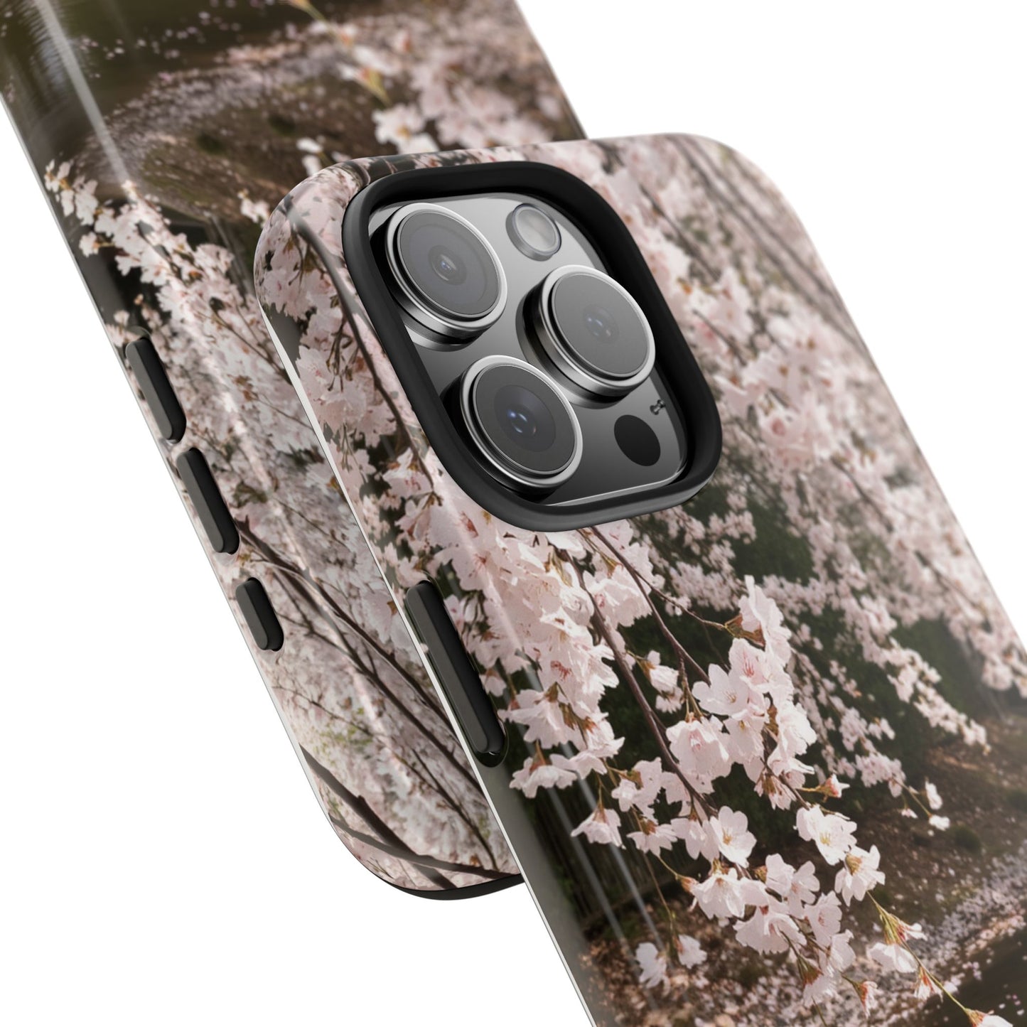 Cherry Blossom Tough Phone Cases - Durable Protection with Floral Serenity