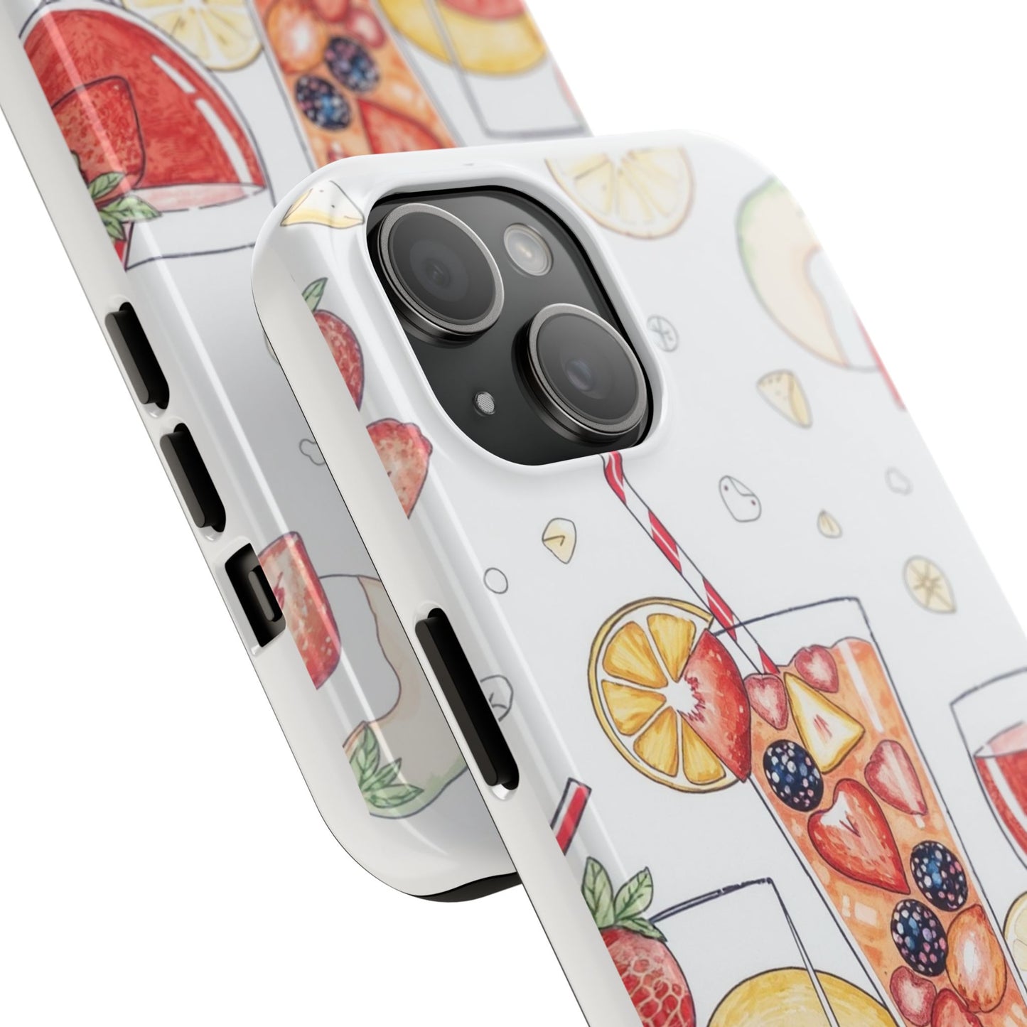 Colorful Fruit Cocktail Tough Phone Case - Perfect for Summer Vibes