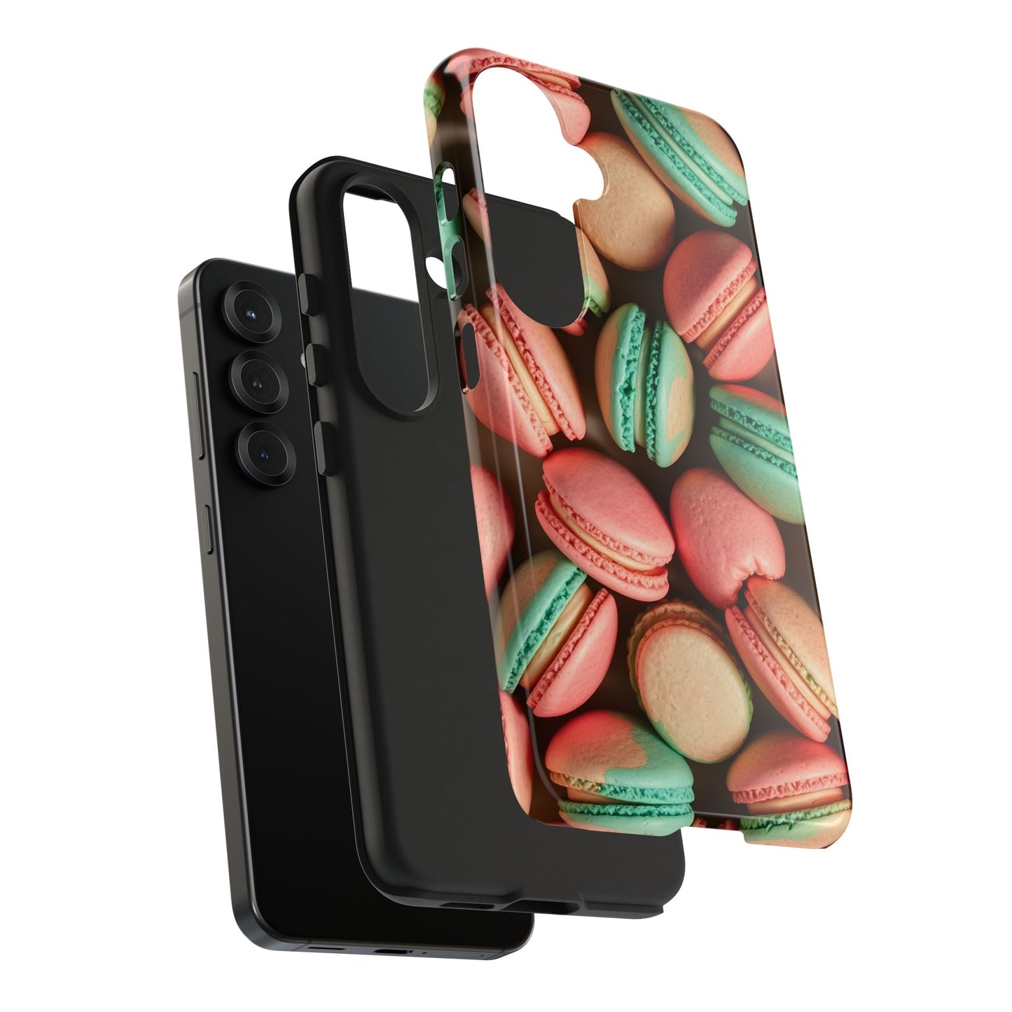 Colorful Tasty Macarons Tough Phone Case - Durable Protection with Sweet Aesthetic - for iPhone