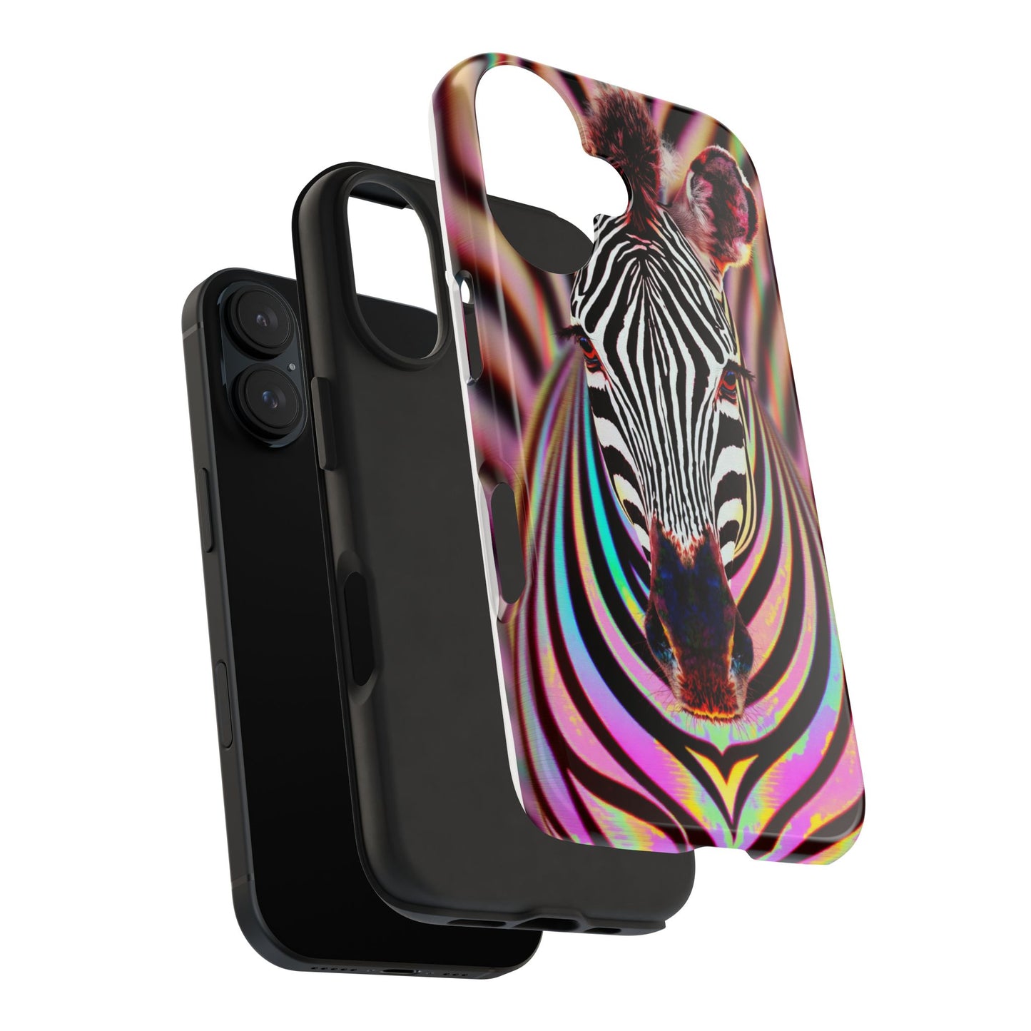 Vibrant Zebra Tough Phone Case - Unique Animal Design for Wild Spirit
