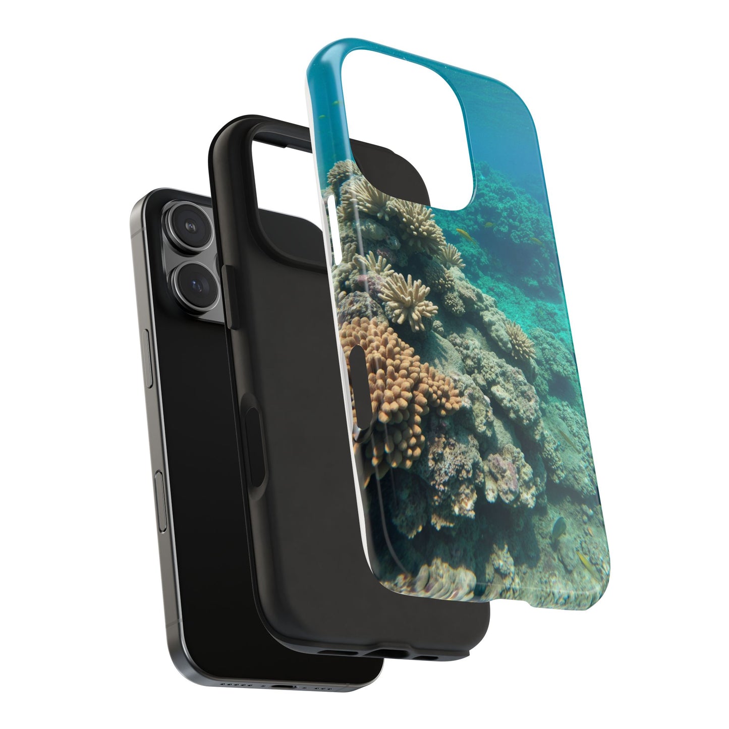 Coral Reef Tough Phone Case - Ocean Vibes Protection for Adventure Lovers