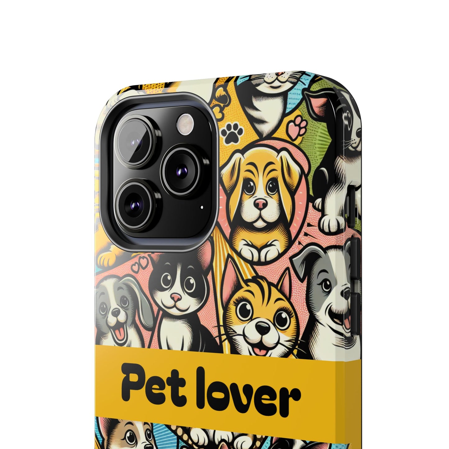 Pet Lover Tough Phone Case - Colorful Animal Design - for iPhone