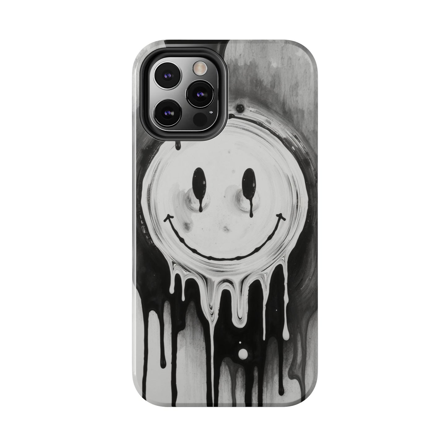 Dripping Smiley Tough Phone Case - Stylish & Durable Protection