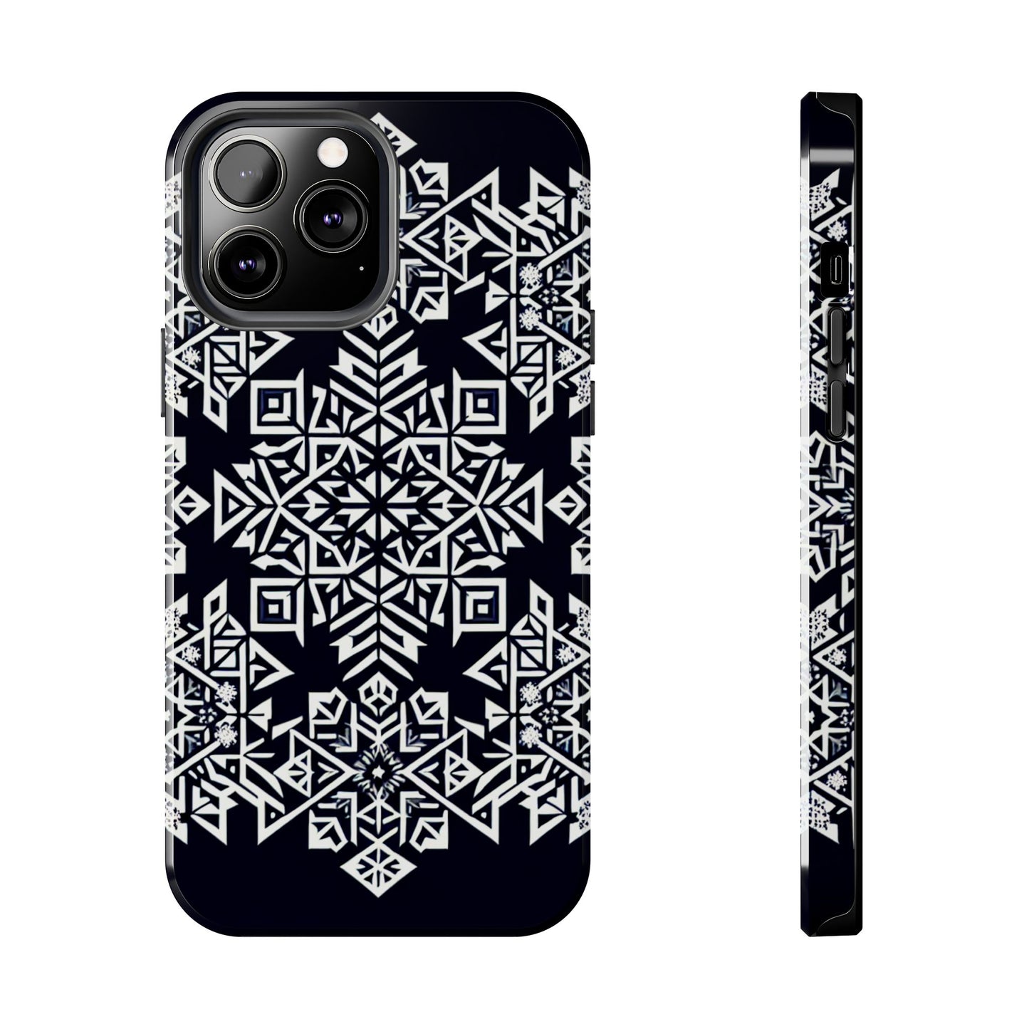 Winter Wonderland Tough Phone Case - Digital Snowflake - for iPhone