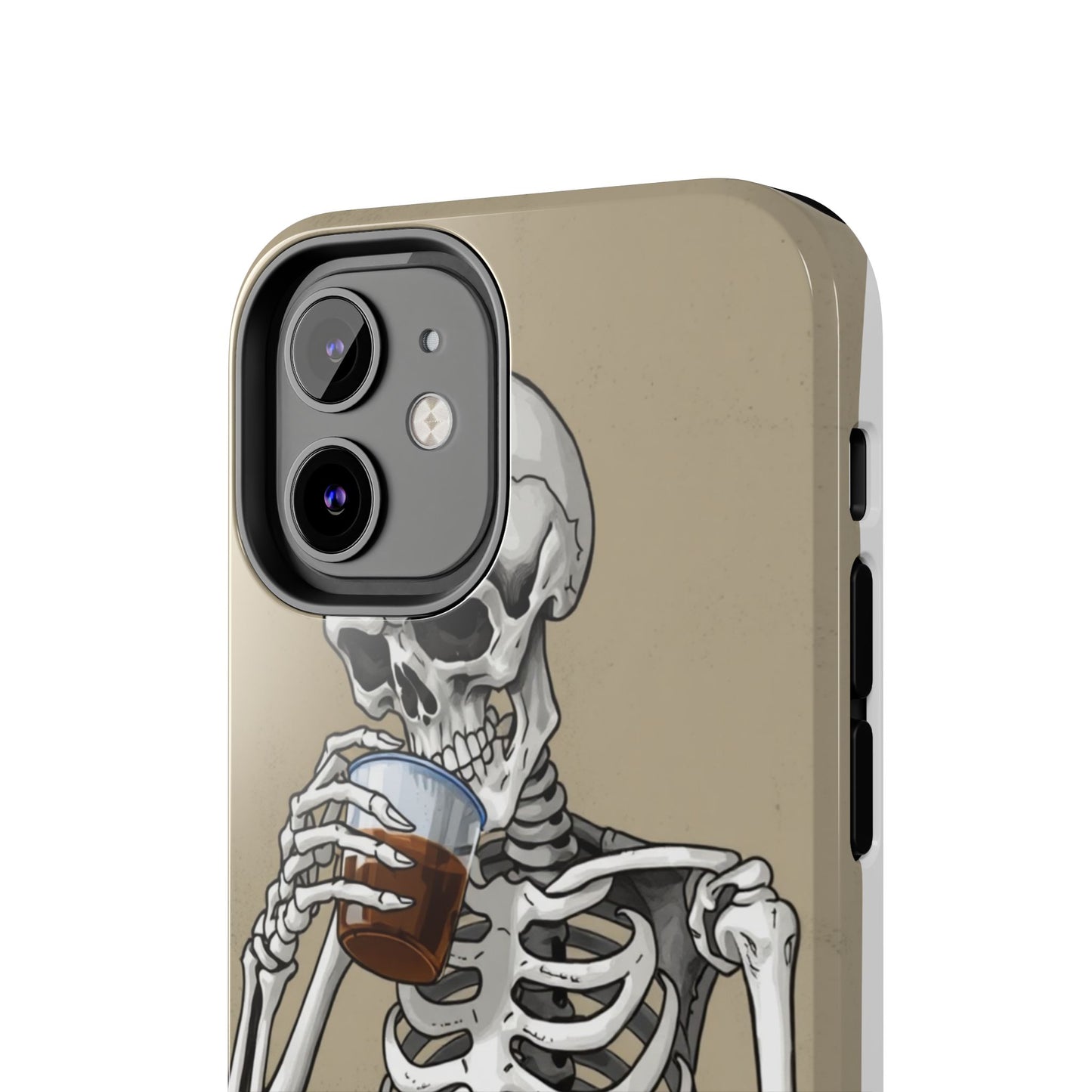 Funny Skeleton Phone Case - 'Same Soul, Different Day' Tough Cover