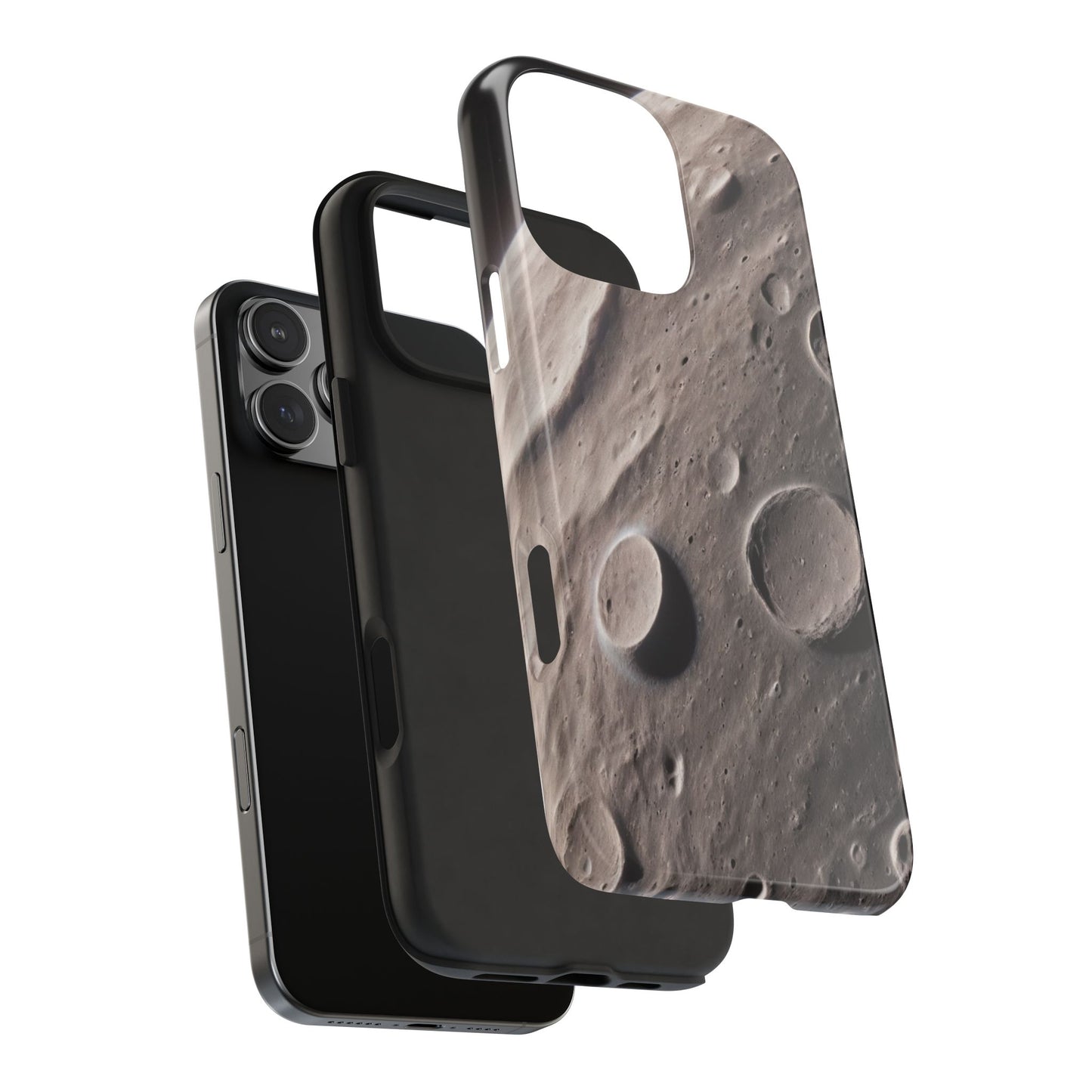 Celestial Moon Surface Tough Phone Case | Durable Space-Themed Design - for iPhone