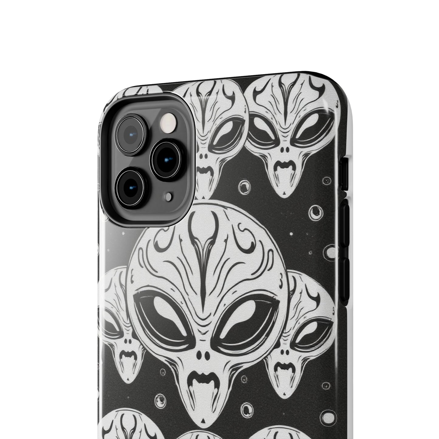 Alien Pattern Tough Phone Case - Durable Protection with Out-of-This-World Design