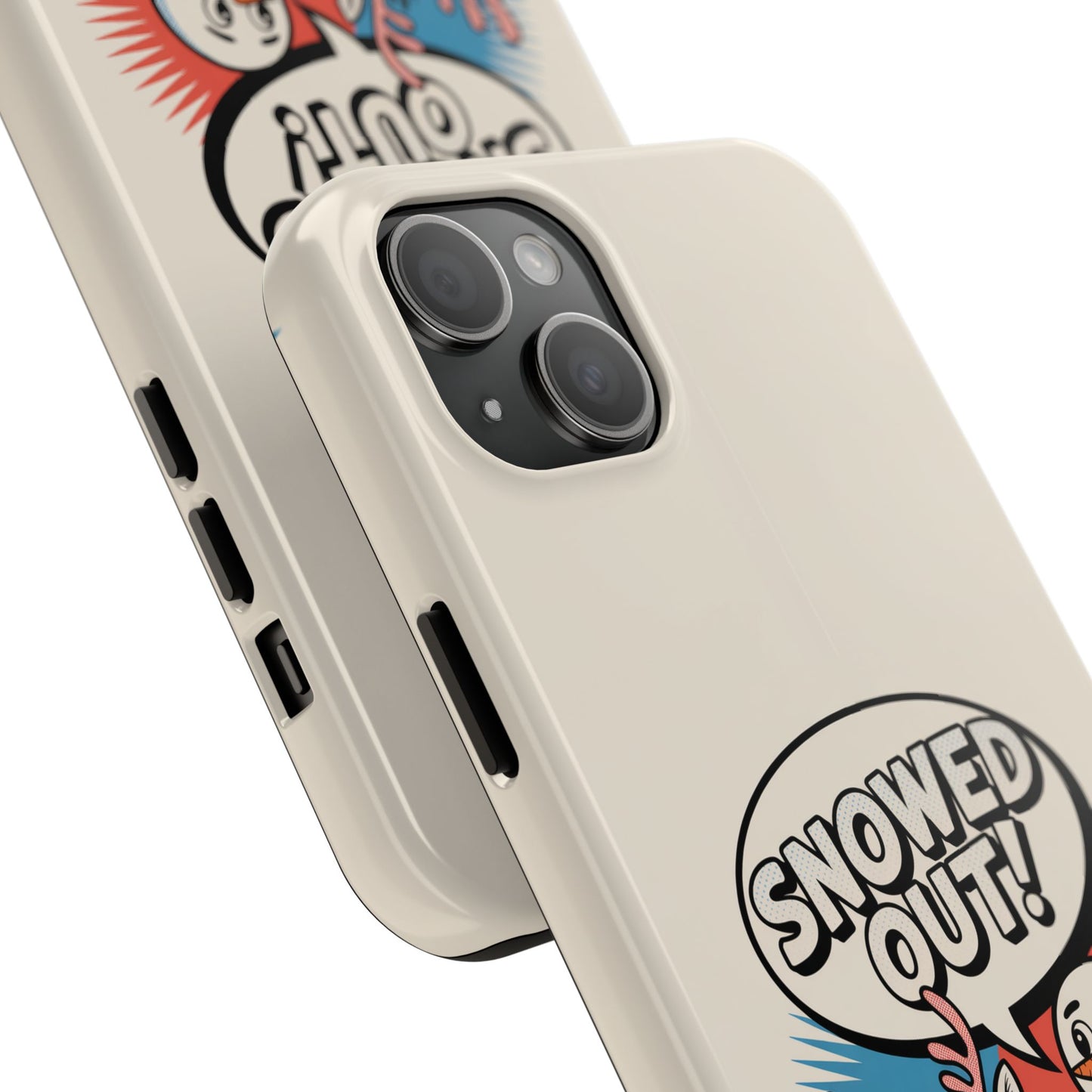 Snowman & Reindeer Tough Phone Case - Snowed Out Holiday Design