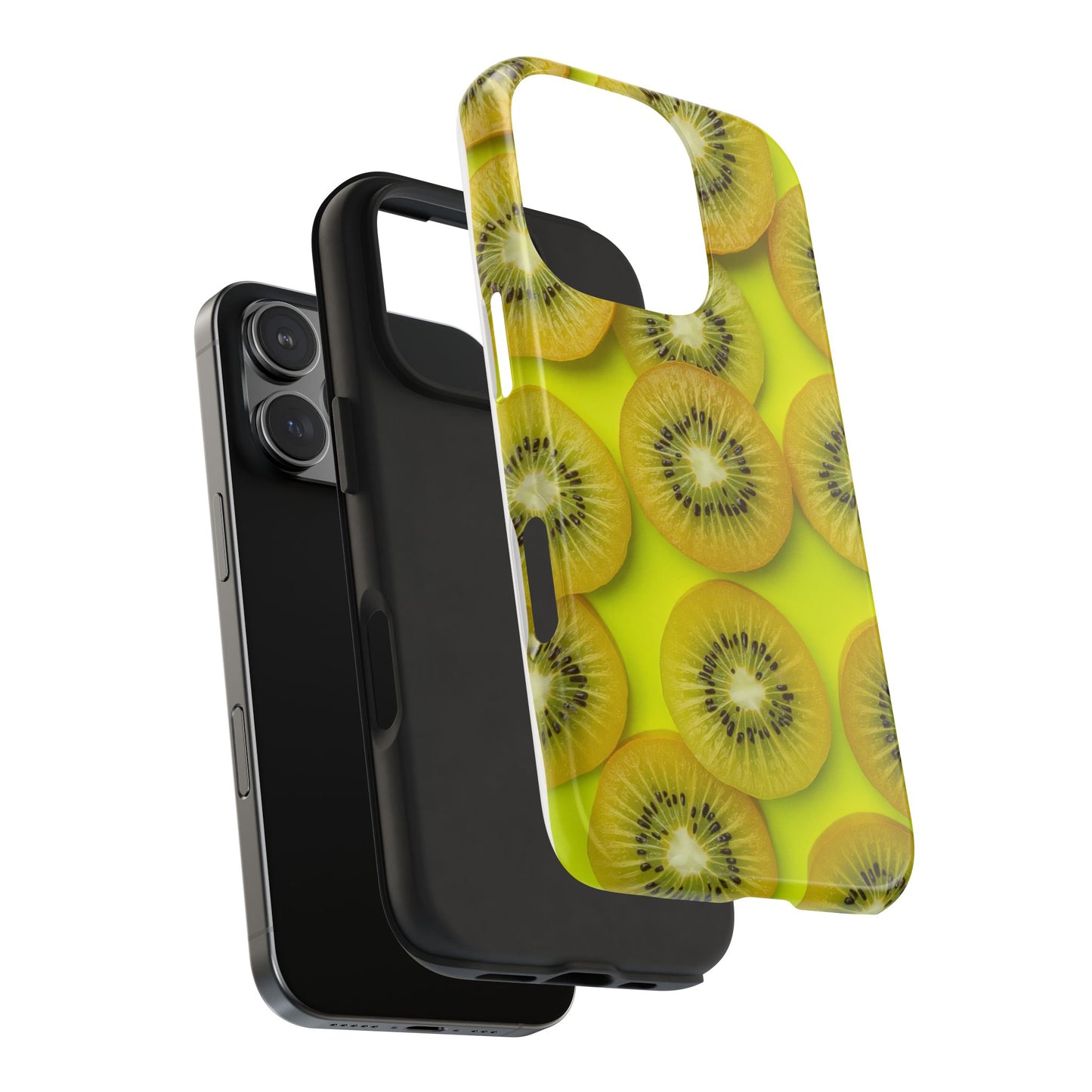 Vibrant Kiwi Tough Phone Case - Bright Yellow Design for Fruit Lovers