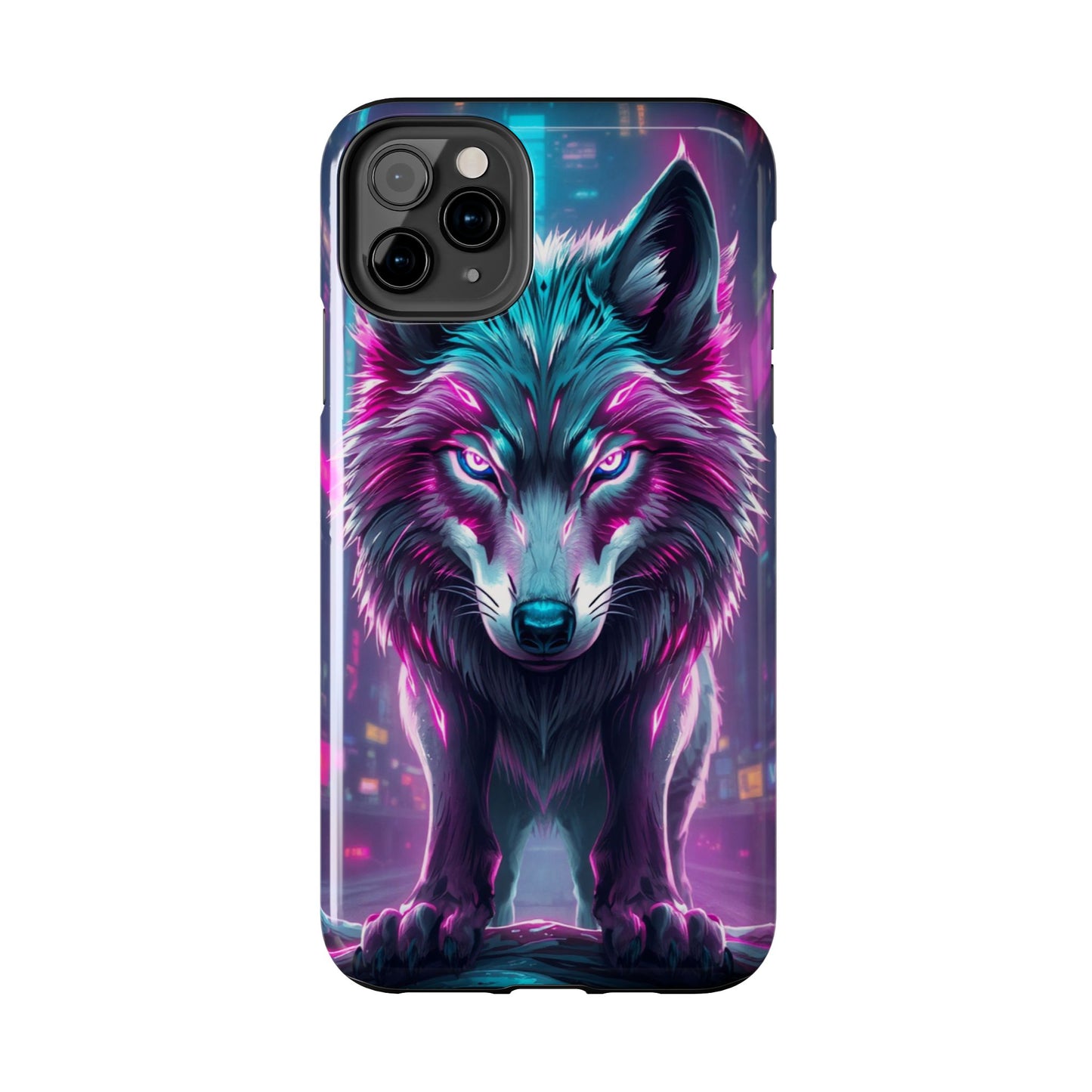 Fierce Wolf Phone Case - Tough & Vibrant Design for Animal Lovers