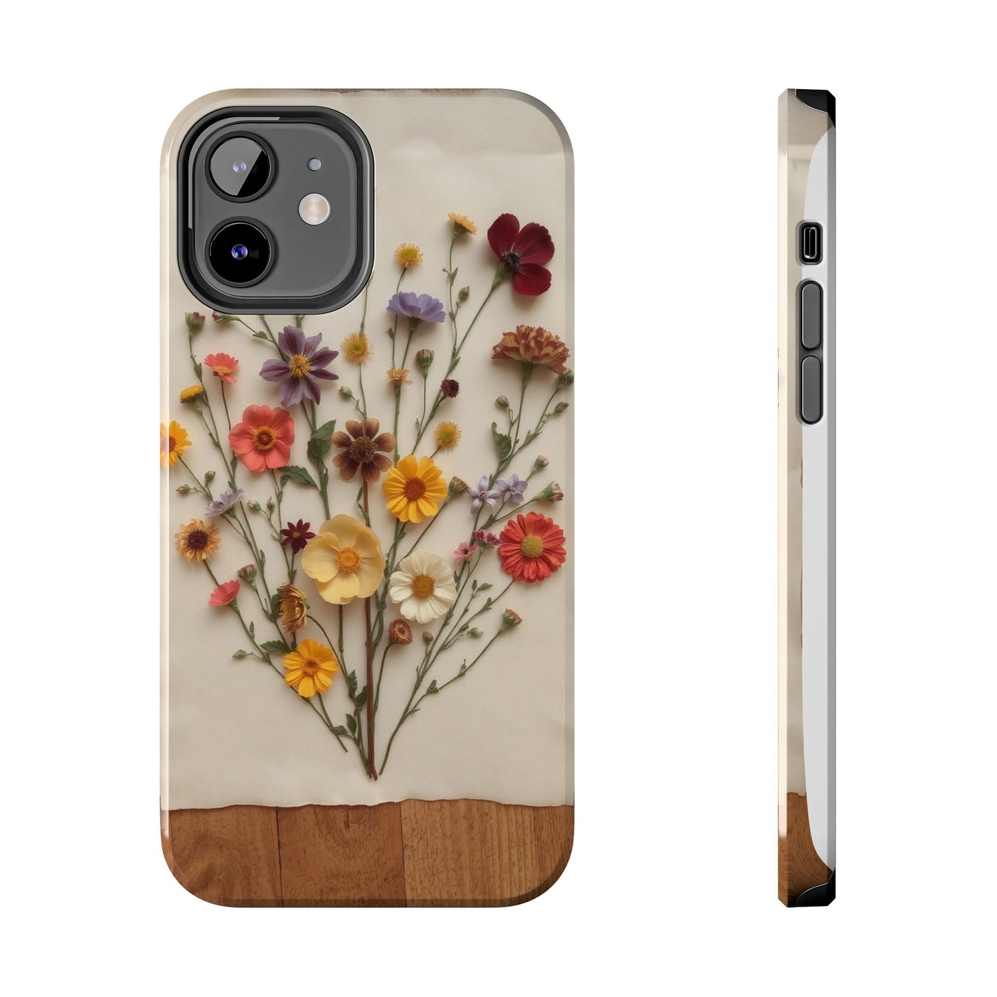 Floral Tough Phone Case - Durable Protection with Nature-Inspired Design