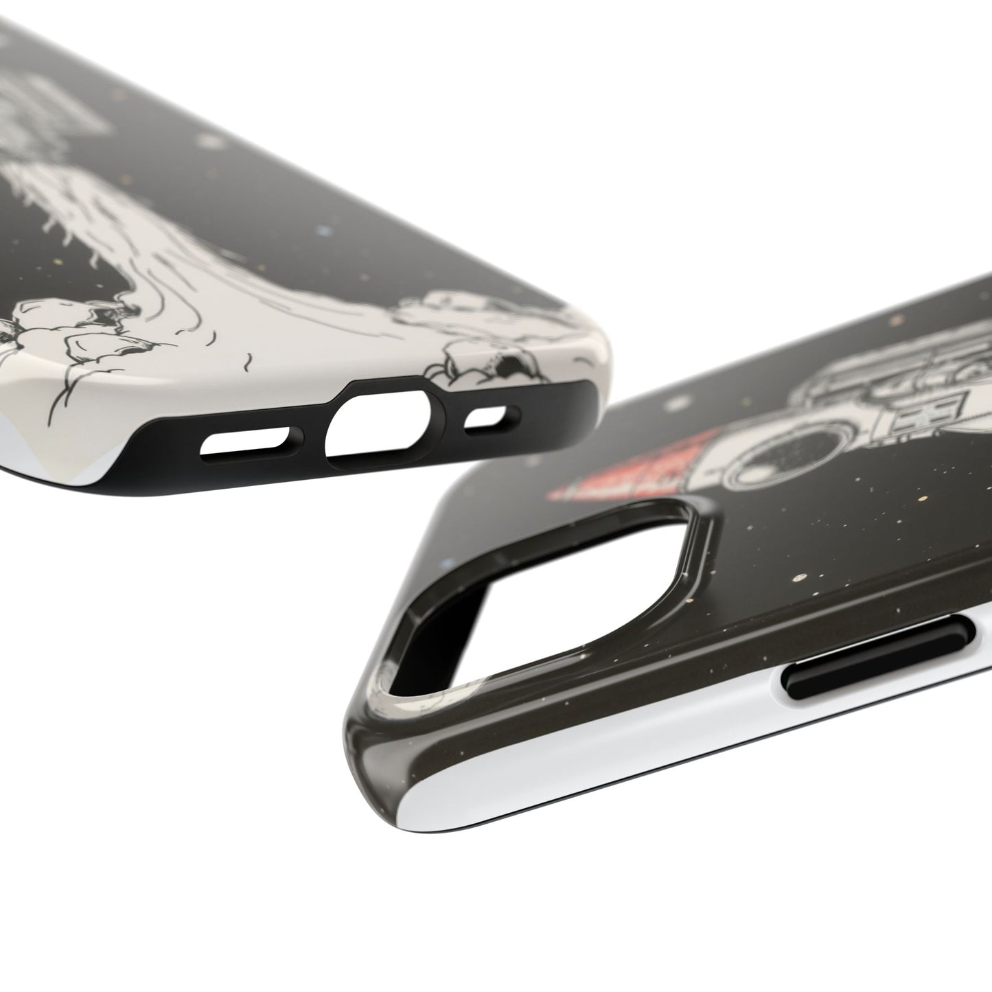 Cool Tough Phone Case for iPhone - Astro-Rocket Bond