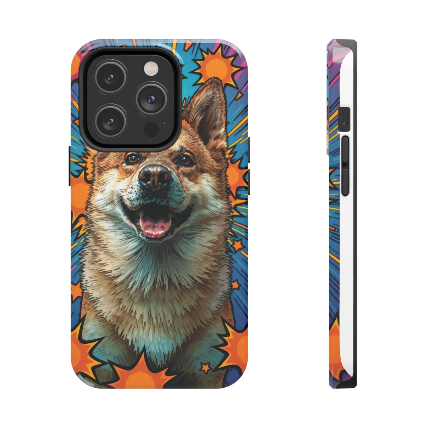 Vibrant Corgi Tough Phone Case - Fun Design for Pet Lovers