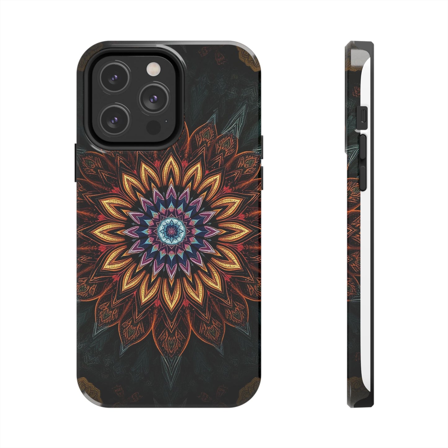 Mystic Mandala Tough Phone Case - Durable Protection with Artistic Design - for iPhone