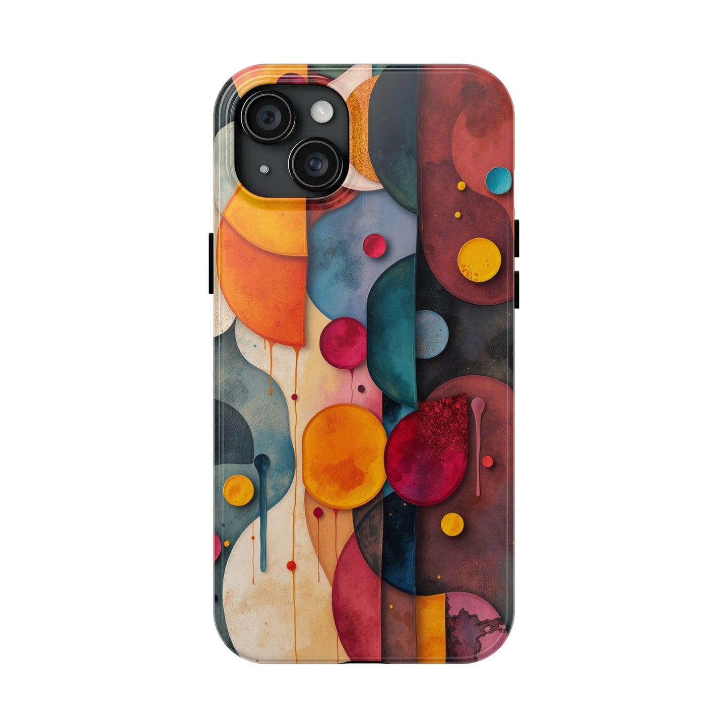 Artistic Tough Phone Cases - Colorful Abstract Design for Trendy Protection - for iPhone