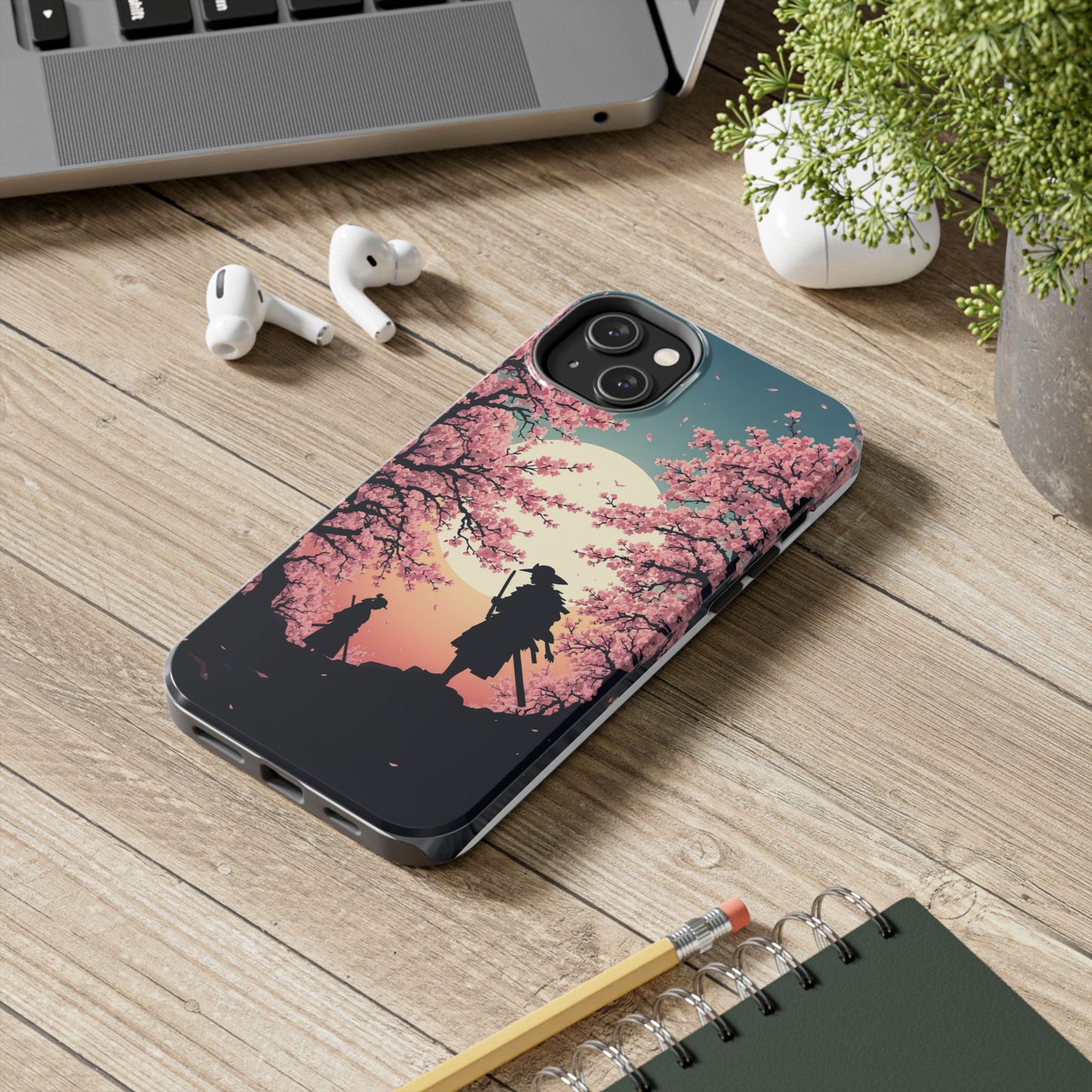 Cherry Blossom Samurai Tough Phone Case
