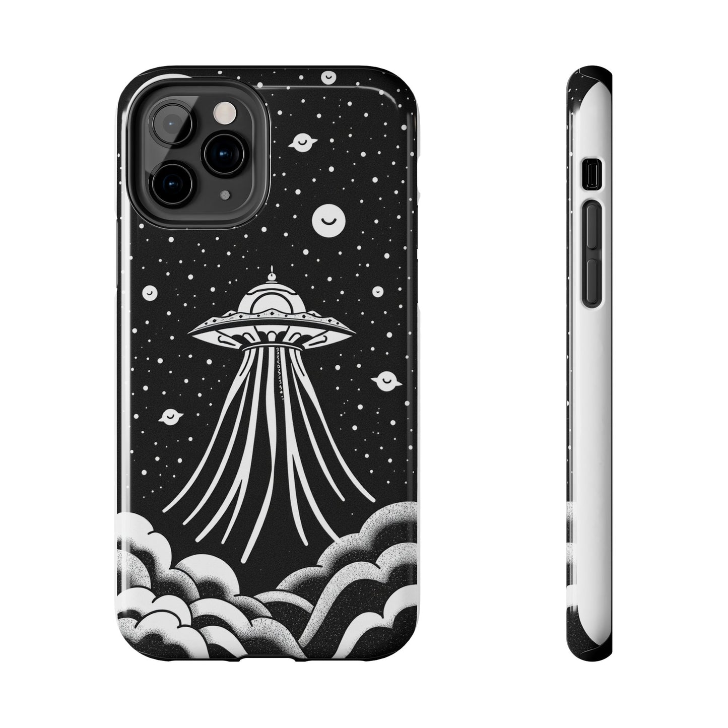 Galaxy UFO Tough Phone Case - Durable Protection with Unique Space Design