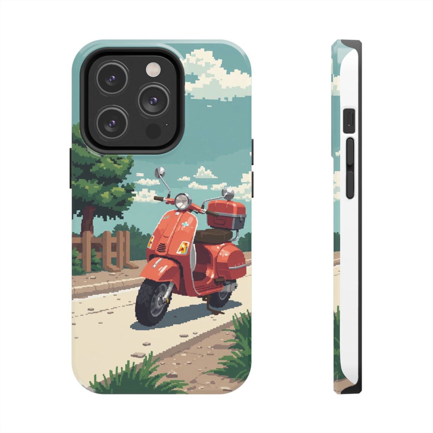 Retro Scooter Phone Case - Tough & Stylish Protection
