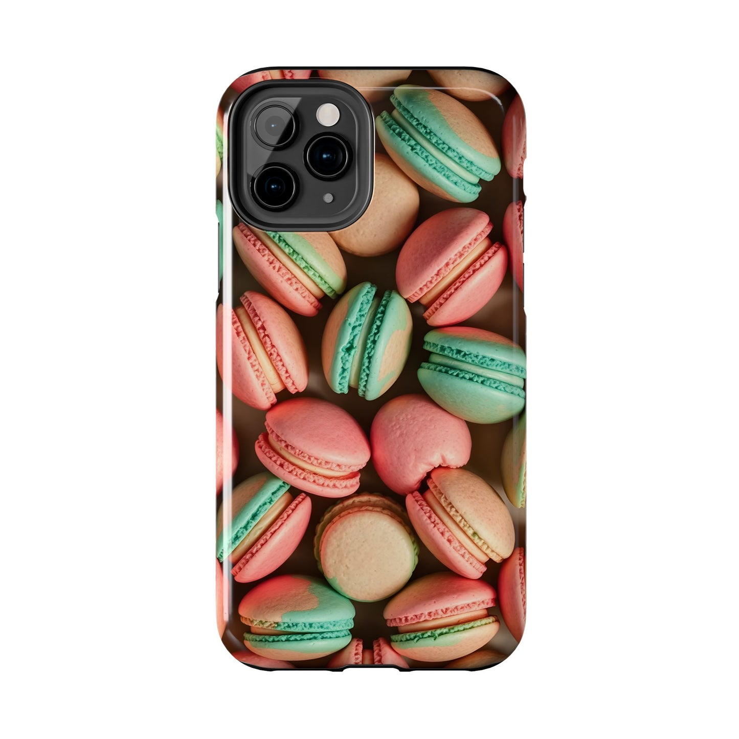 Colorful Tasty Macarons Tough Phone Case - Durable Protection with Sweet Aesthetic - for iPhone
