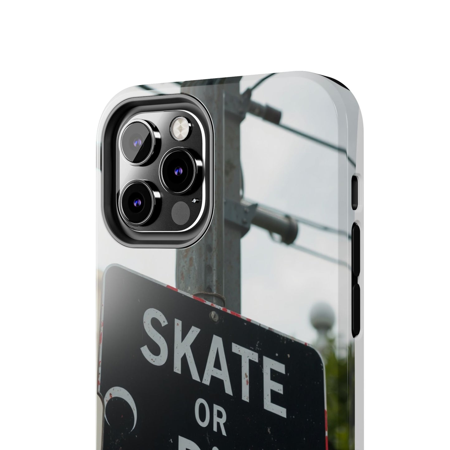 Black Sign Skate or Die Design - Tough Phone Case for iPhone