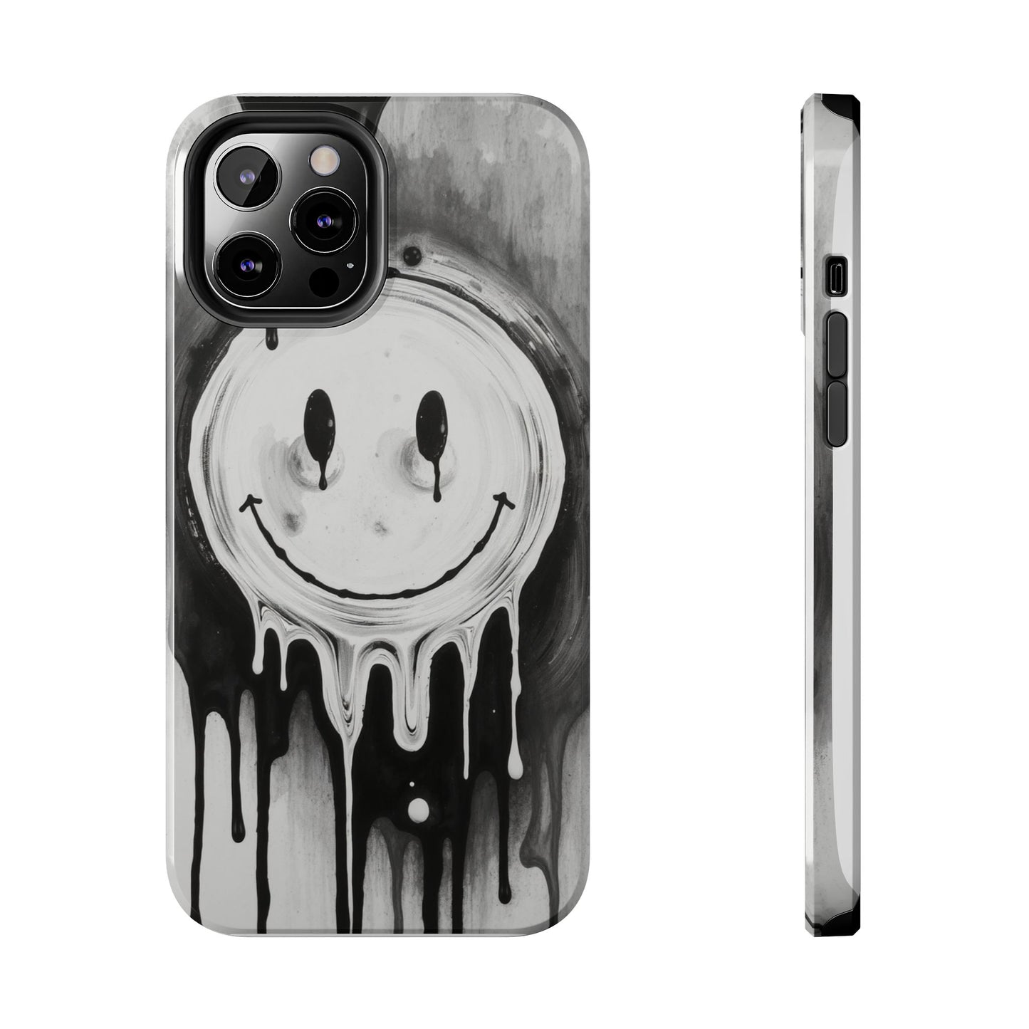 Dripping Smiley Tough Phone Case - Stylish & Durable Protection