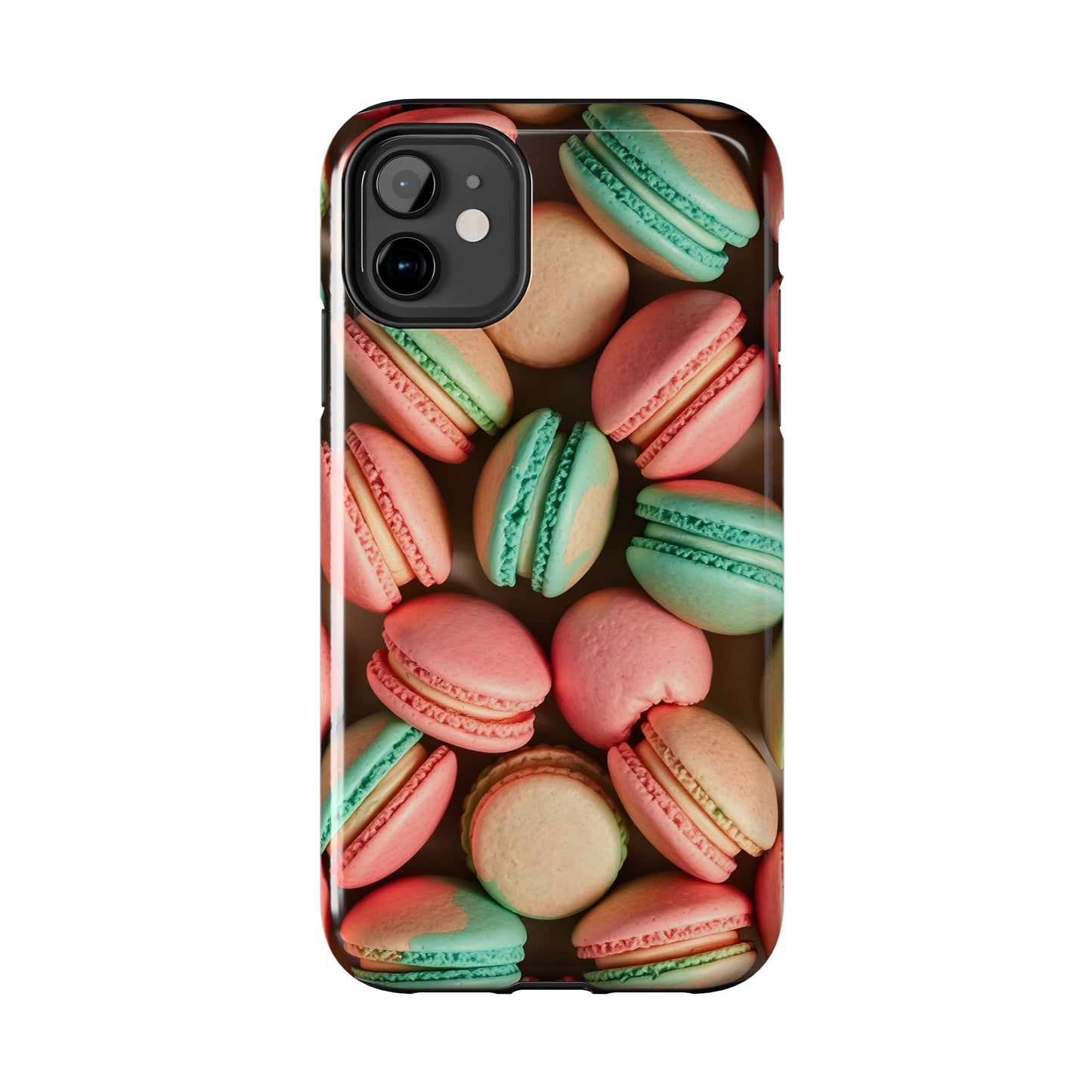 Colorful Tasty Macarons Tough Phone Case - Durable Protection with Sweet Aesthetic - for iPhone