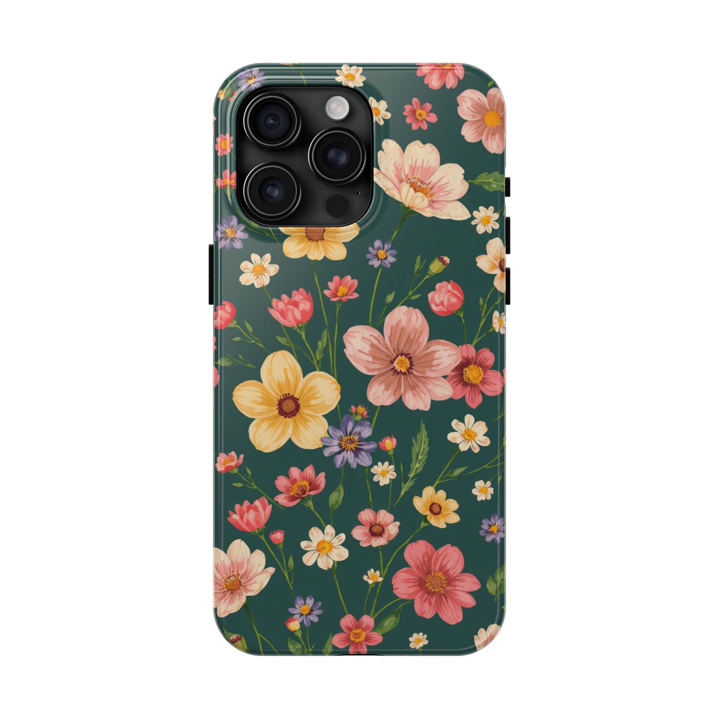 Vintage Spring Flowers Tough Phone Case - Durable Protection for iPhone