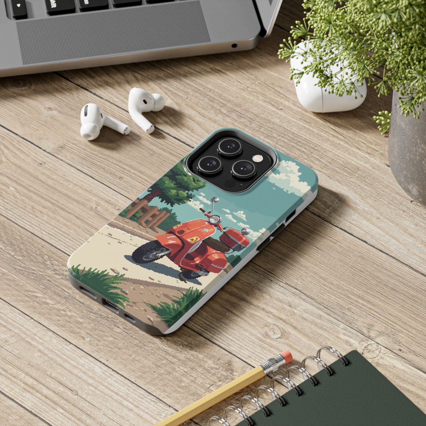 Retro Scooter Phone Case - Tough & Stylish Protection