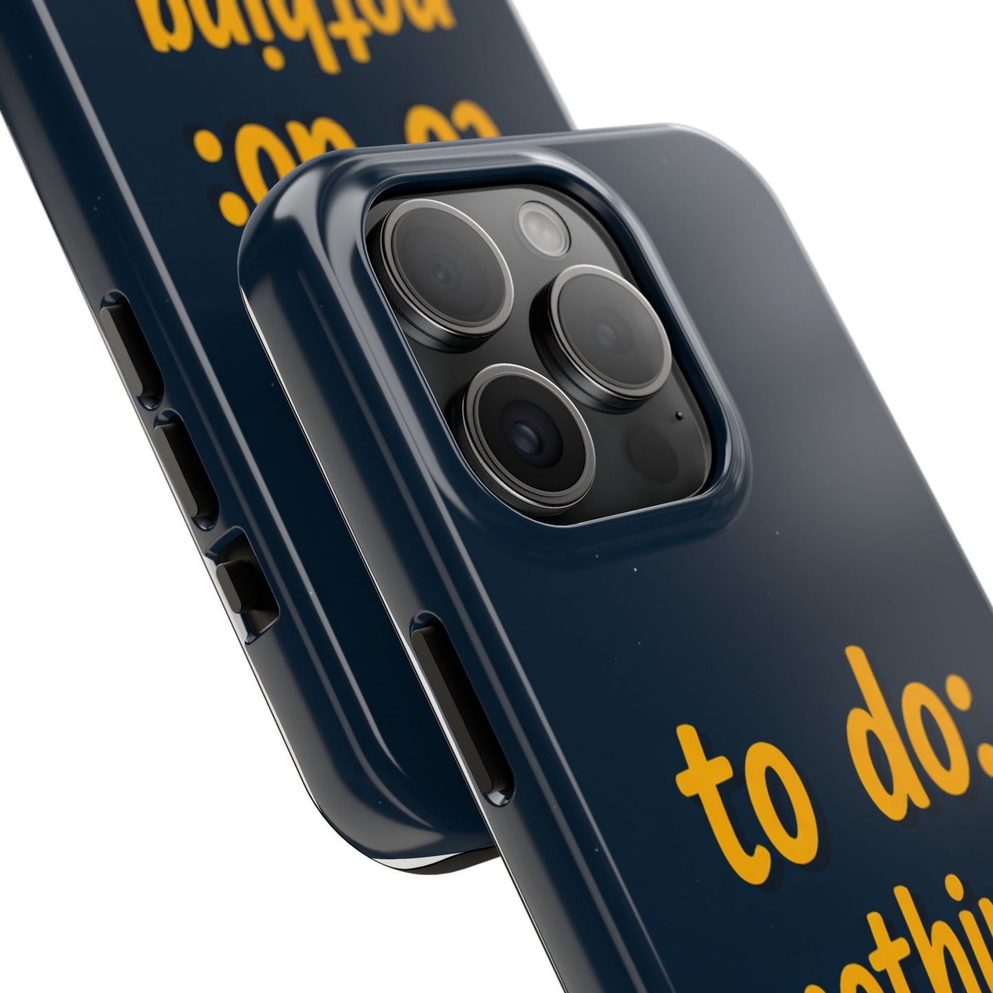 Funny Tough Phone Case - To Do: Nothing | Unique Gift for College Students, Lazy Days, Relaxation Motivation, Minimalist Phone Cover