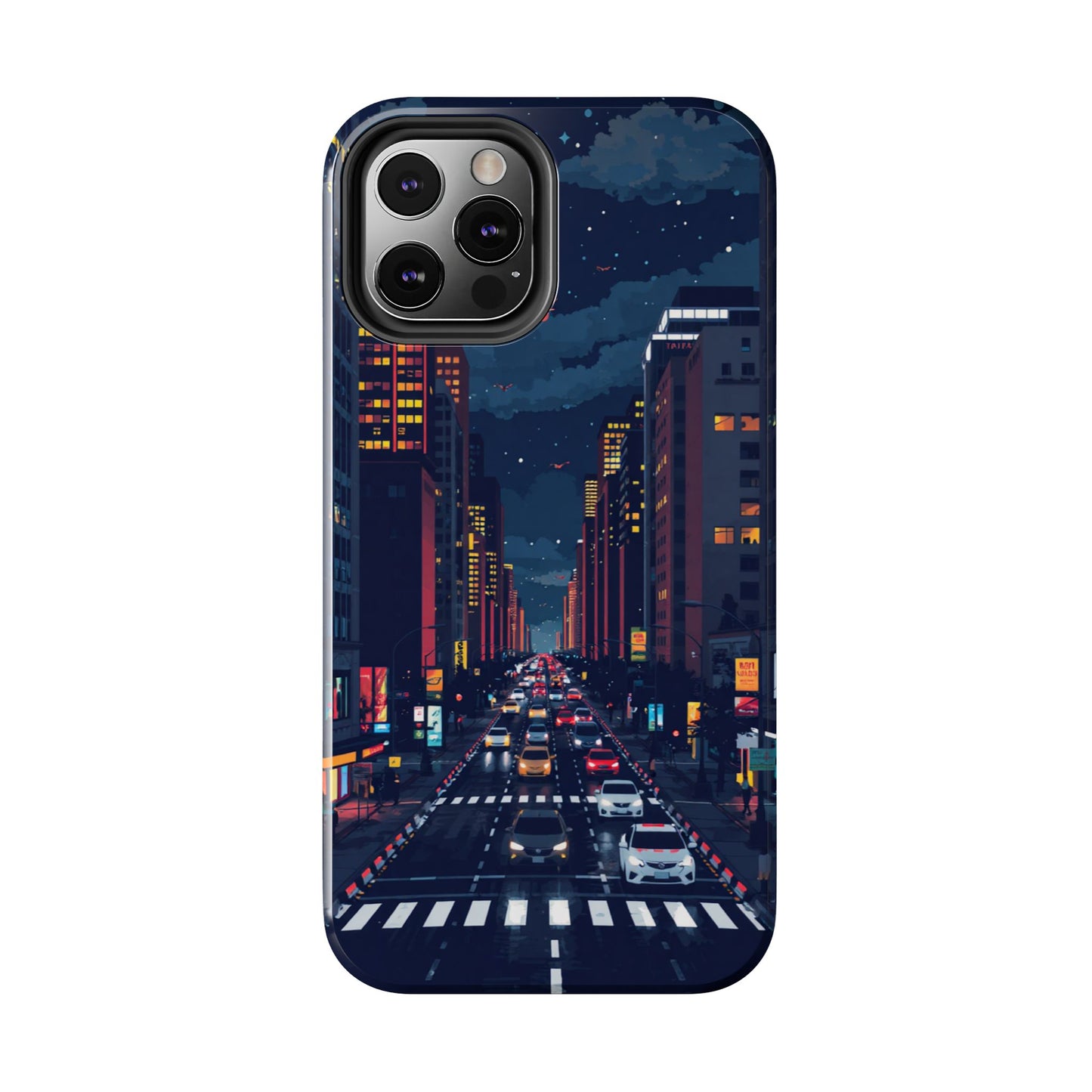 Urban Nightlife Tough Phone Case - Durable & Stylish Protection