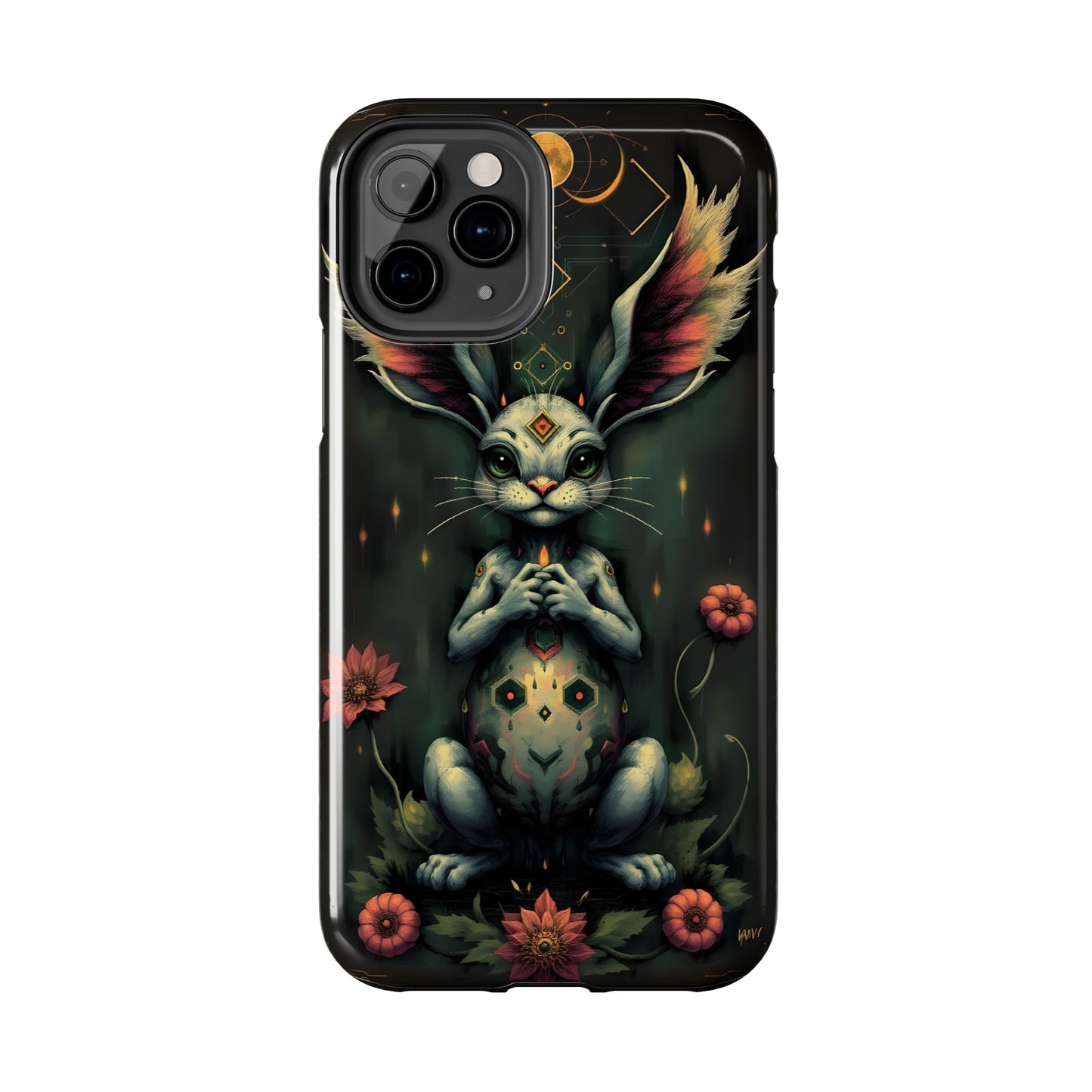 Artistic Rabbit Phone Cases - Unique and Durable Design of Mystical Bunny - for iPhone