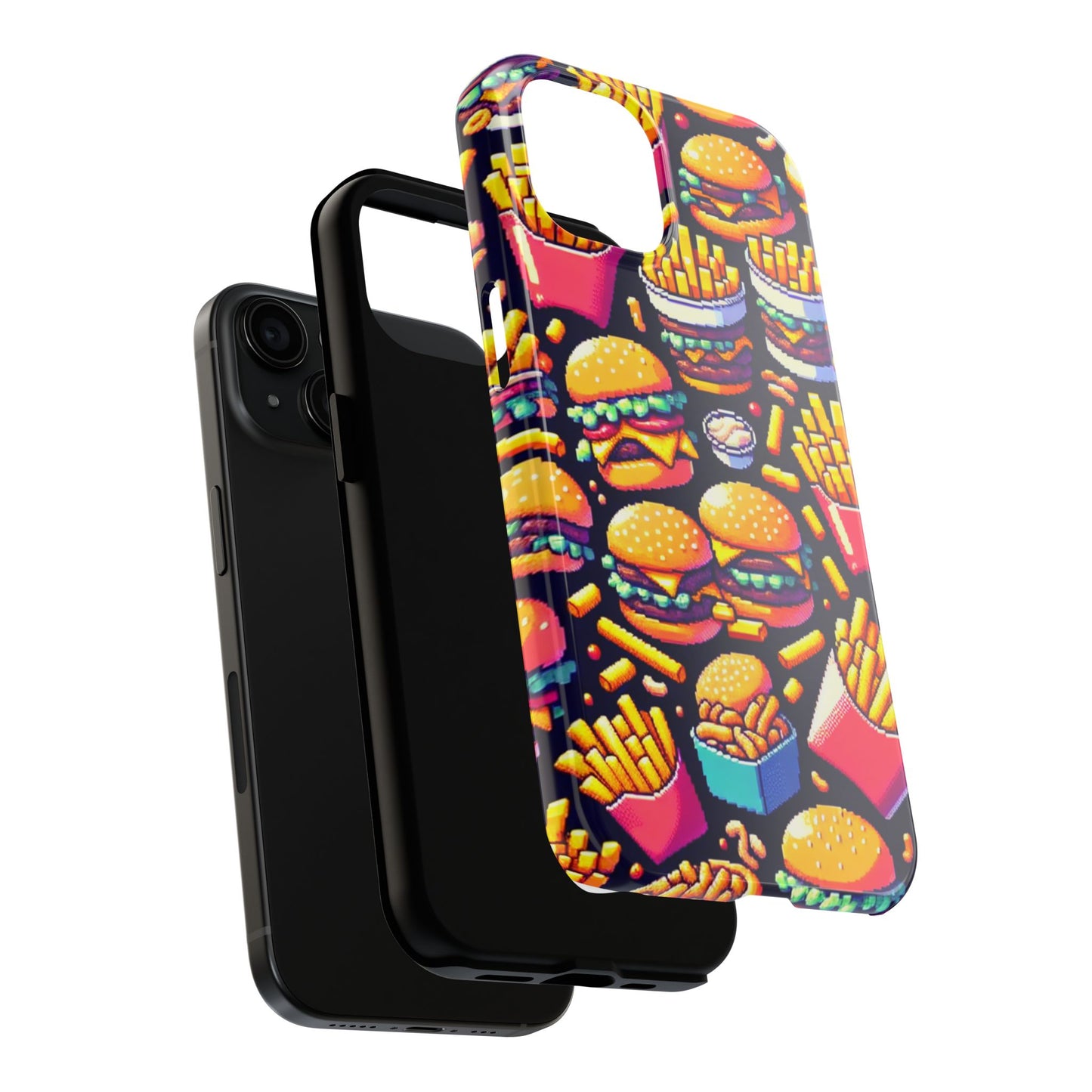 Retro Fast Food Phone Case - Tough and Durable - for iPhone
