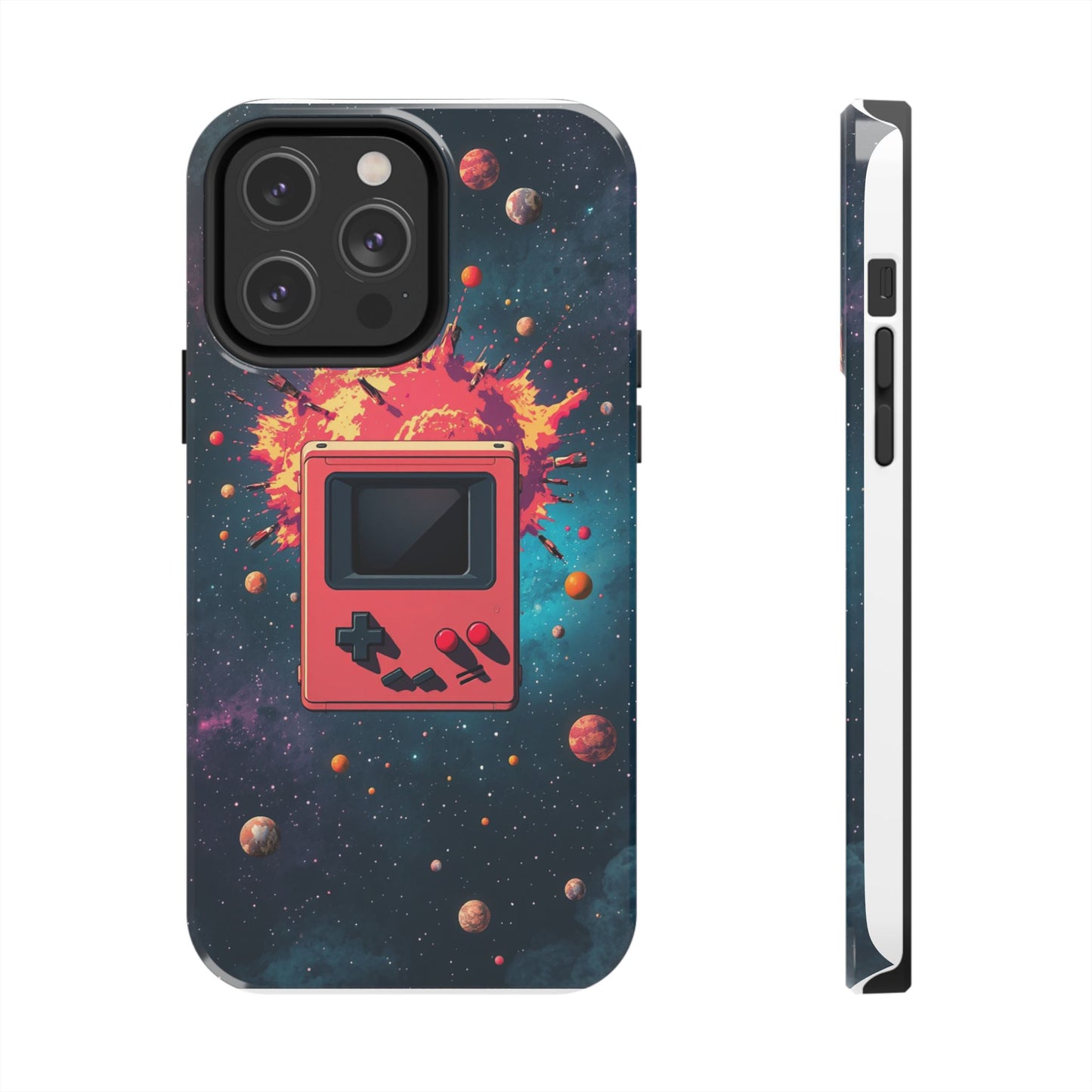Retro Gaming Tough Phone Case - Space Adventure Design