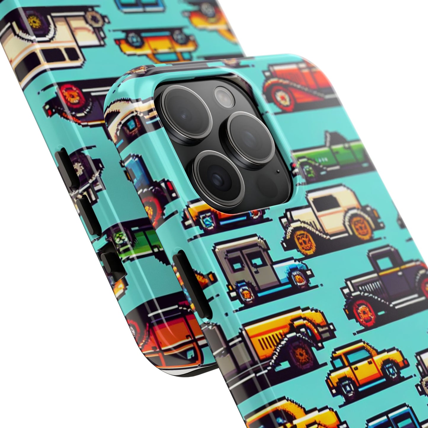Retro Car Pixel Art Tough Phone Case - Durable & Stylish Protection - for iPhone