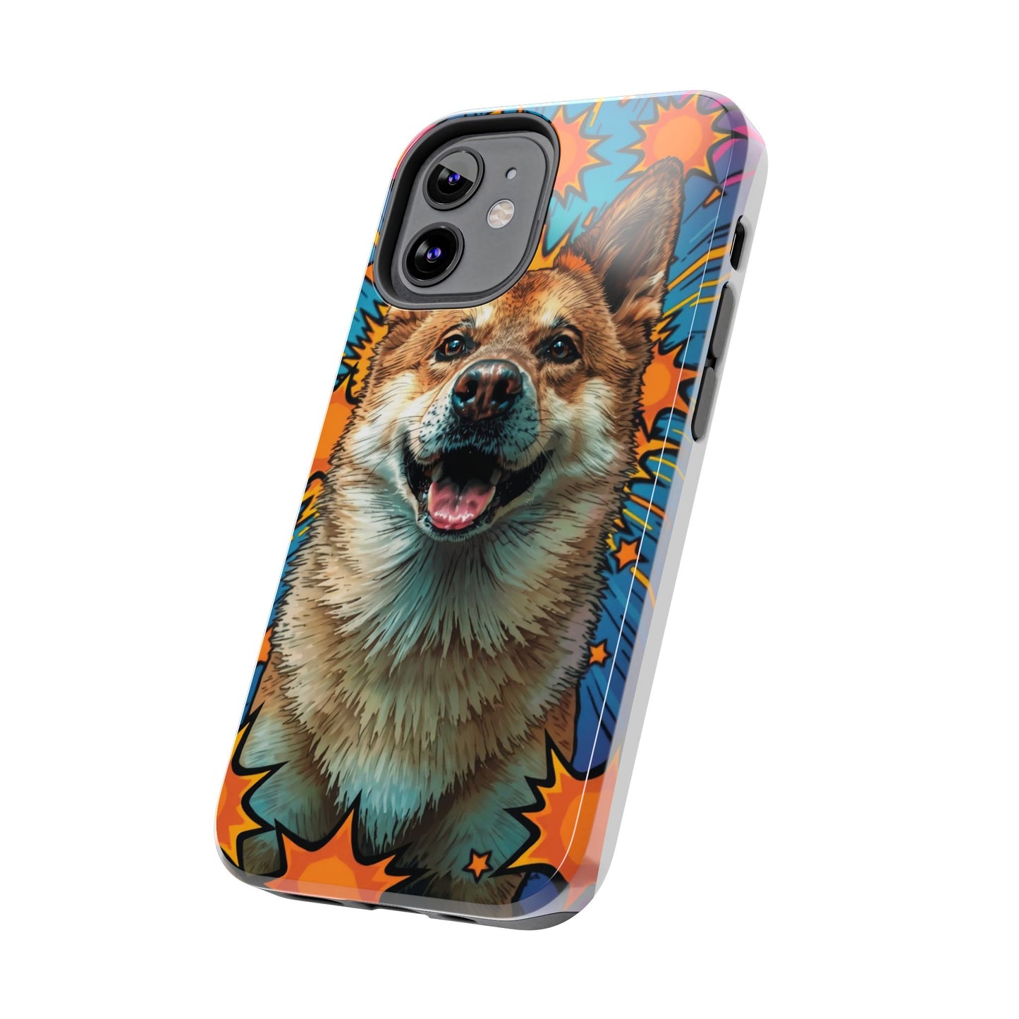Vibrant Corgi Tough Phone Case - Fun Design for Pet Lovers