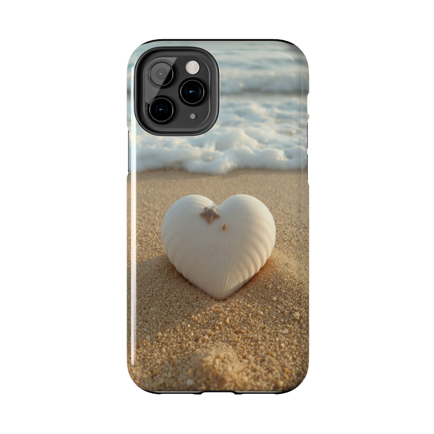 Heart Seashell Tough Phone Case for iPhone