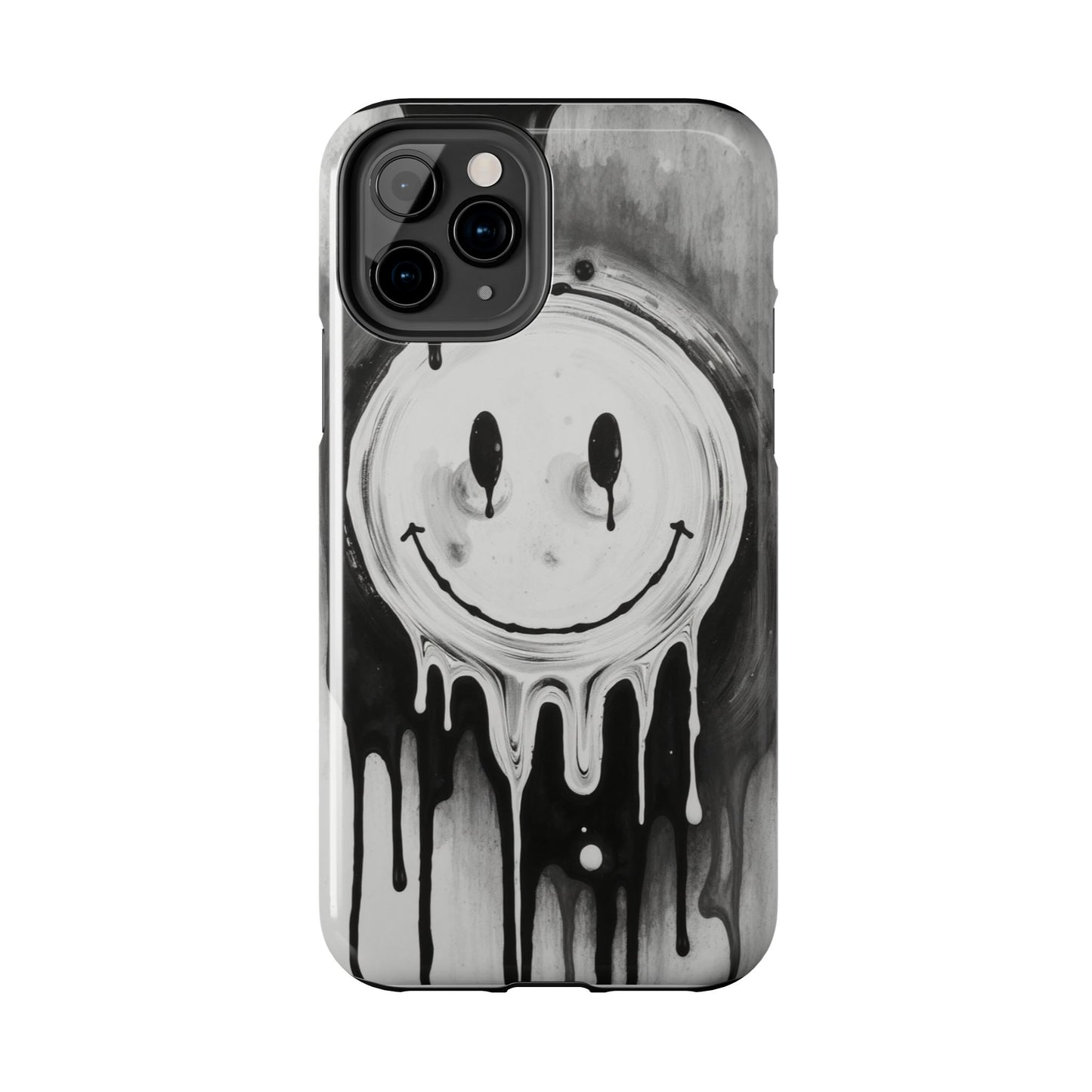 Dripping Smiley Tough Phone Case - Stylish & Durable Protection