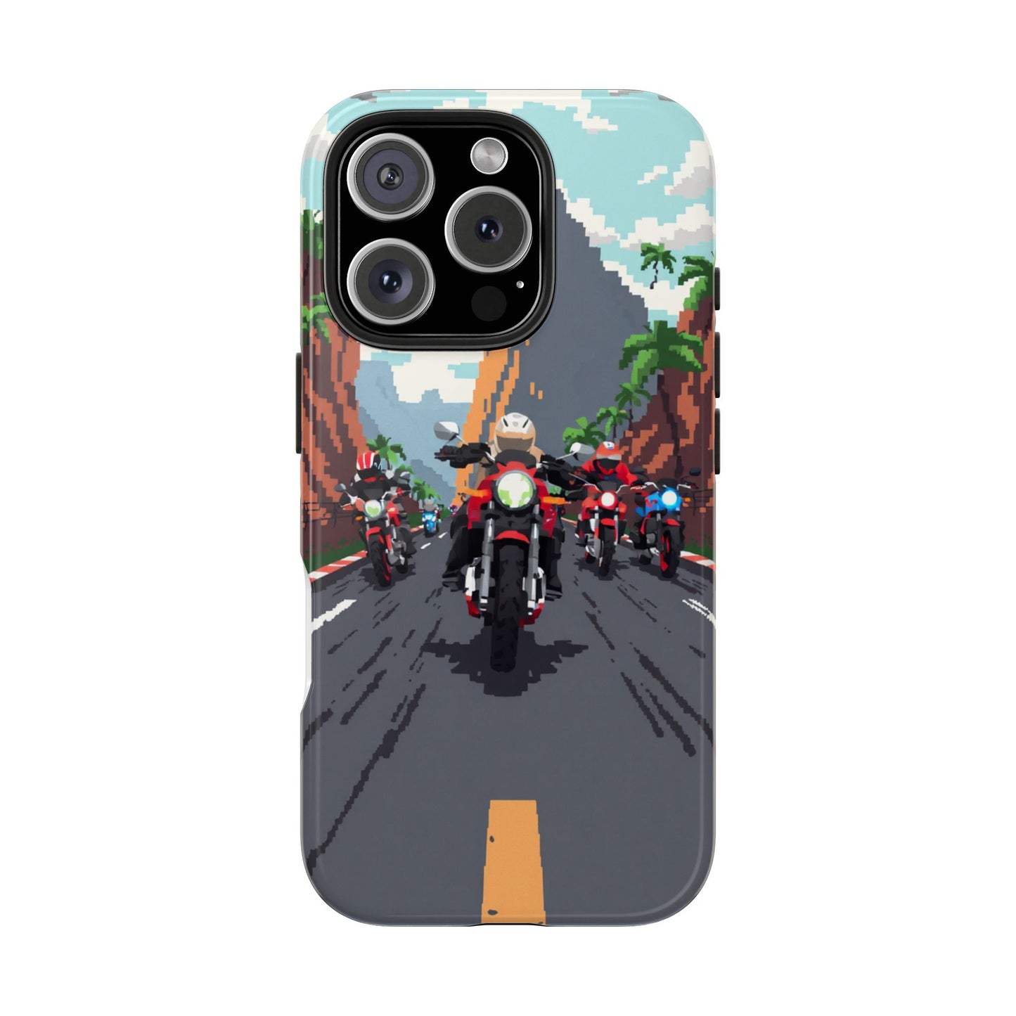 Retro Biker Tough Phone Case - Perfect for Motorcycle Lovers