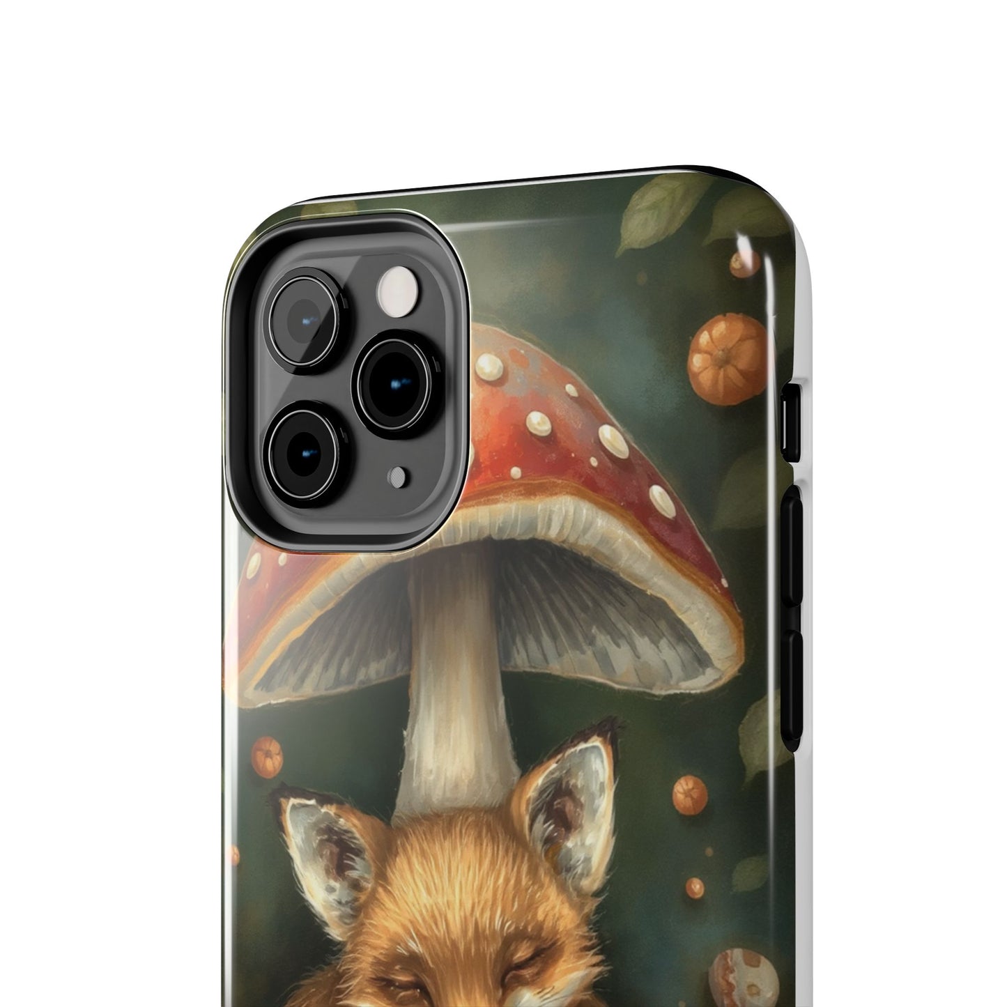 Cute Fox & Mushroom Phone Case - Tough Protective Cover