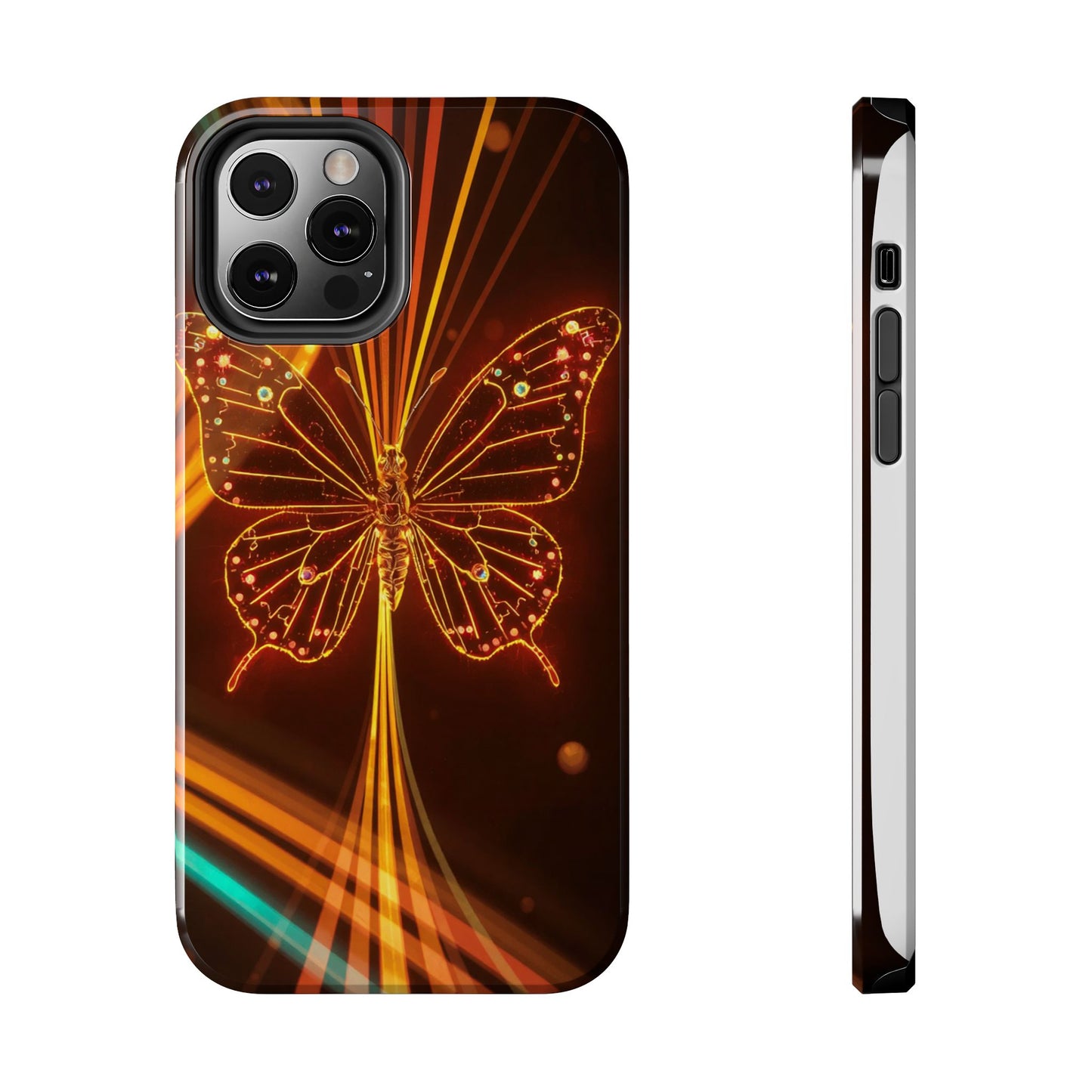 Elegant Butterfly Tough Phone Case - Stylish Protection for Nature Lovers