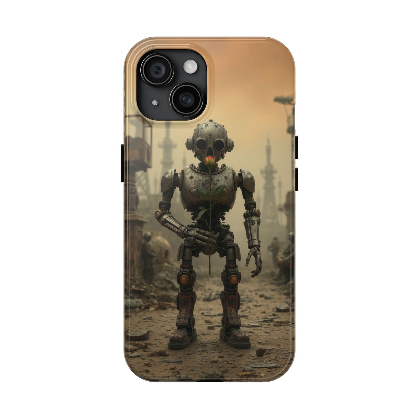 Robotic Sentinel Tough Phone Case - Durable Protector for Sci-Fi Lovers