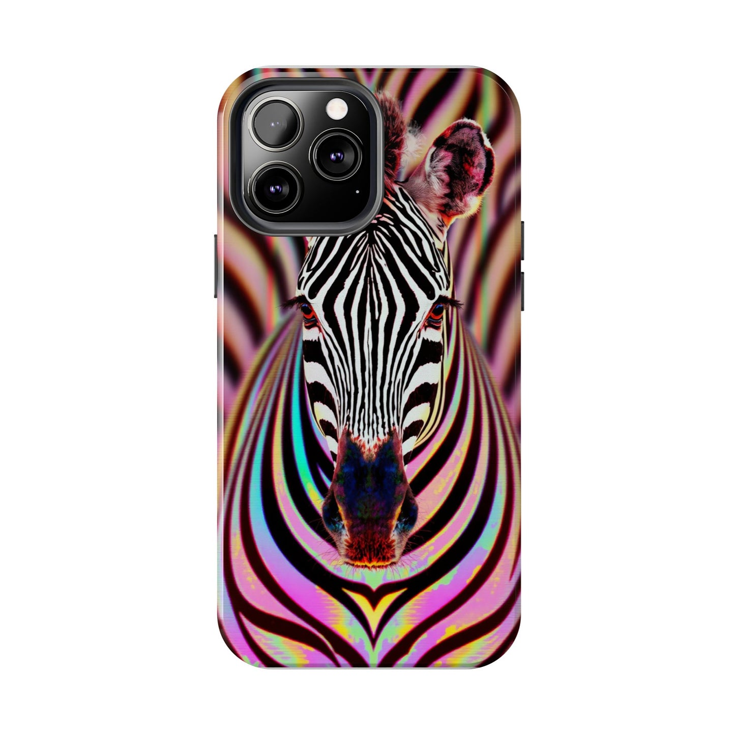 Vibrant Zebra Tough Phone Case - Unique Animal Design for Wild Spirit