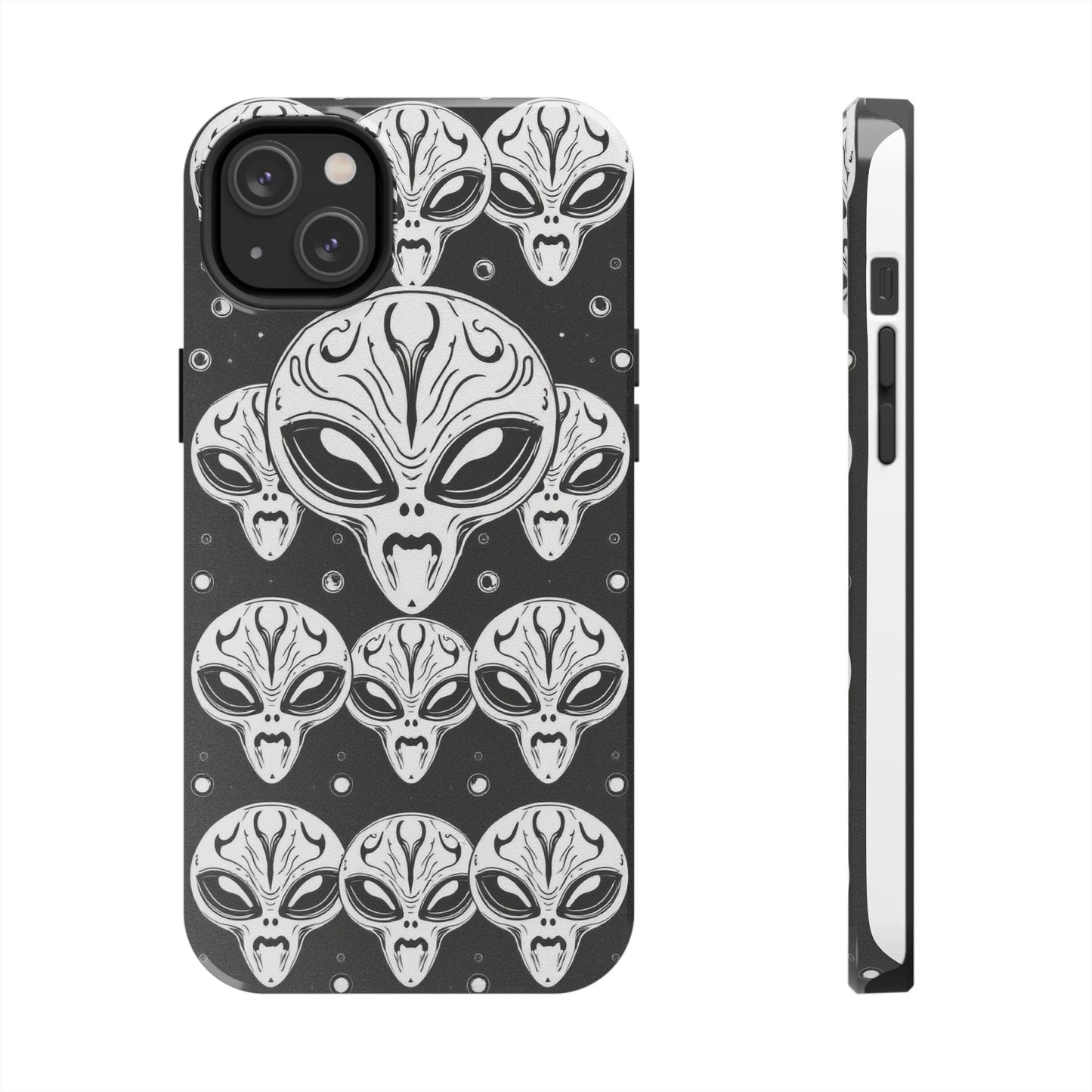 Alien Pattern Tough Phone Case - Durable Protection with Out-of-This-World Design